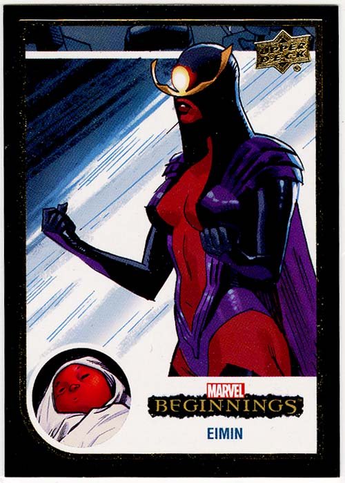 Upper Deck Marvel Beginnings: Black Base Set #168 Eimin