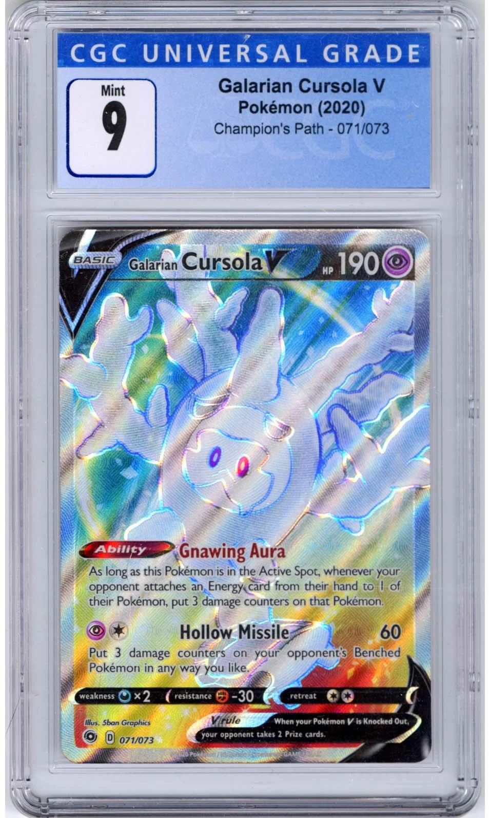 Galarian Cursola V 2020 Sword & Shield: Champion's Path 71/73  Stone Town  Collectibles