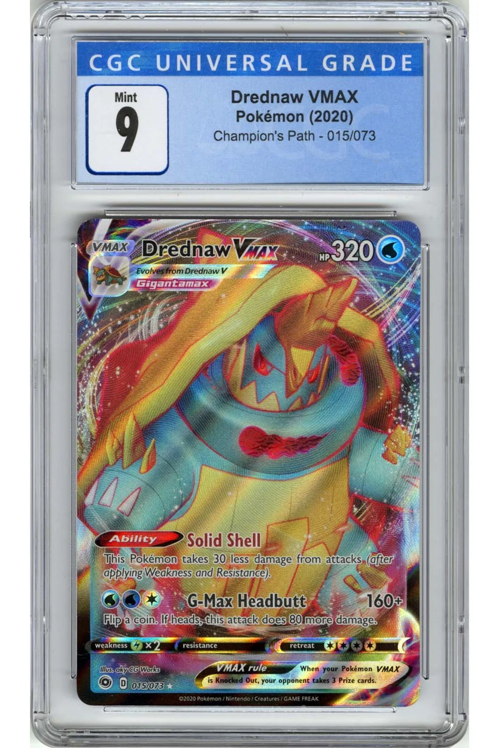 Drednaw VMAX 2020 Sword & Shield: Champion's Path 15/73 Stone Town Collectibles Drednaw VMAX 2020 Sword & Shield: Champion's Path 15/73 Stone Town Collectibles