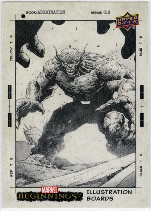 Upper Deck Marvel Beginnings: #IB-40 Illustration Board: Abomination