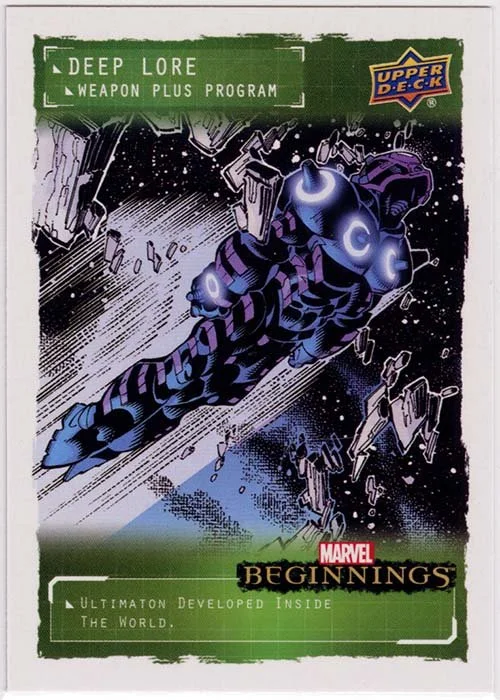 Upper Deck Marvel Beginnings: #DLWP18 Deep Lore: Weapon Plus Program