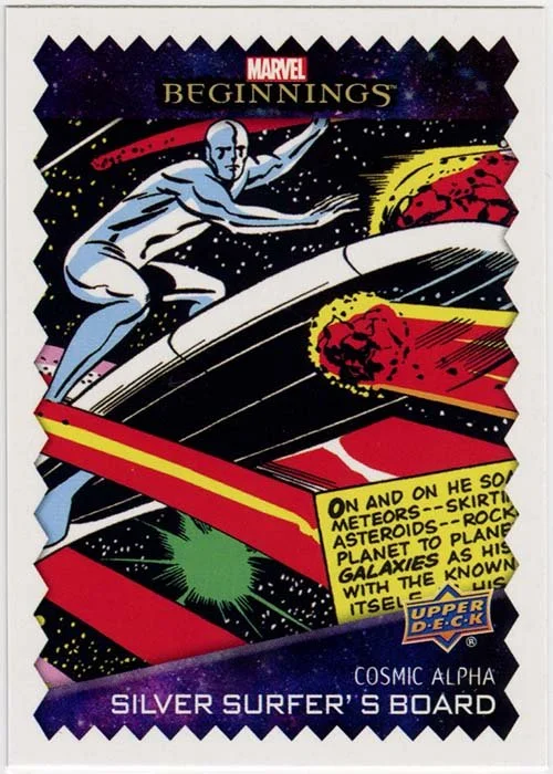 Upper Deck Marvel Beginnings: #CA2 Cosmic Alpha: Silver Surfers Board