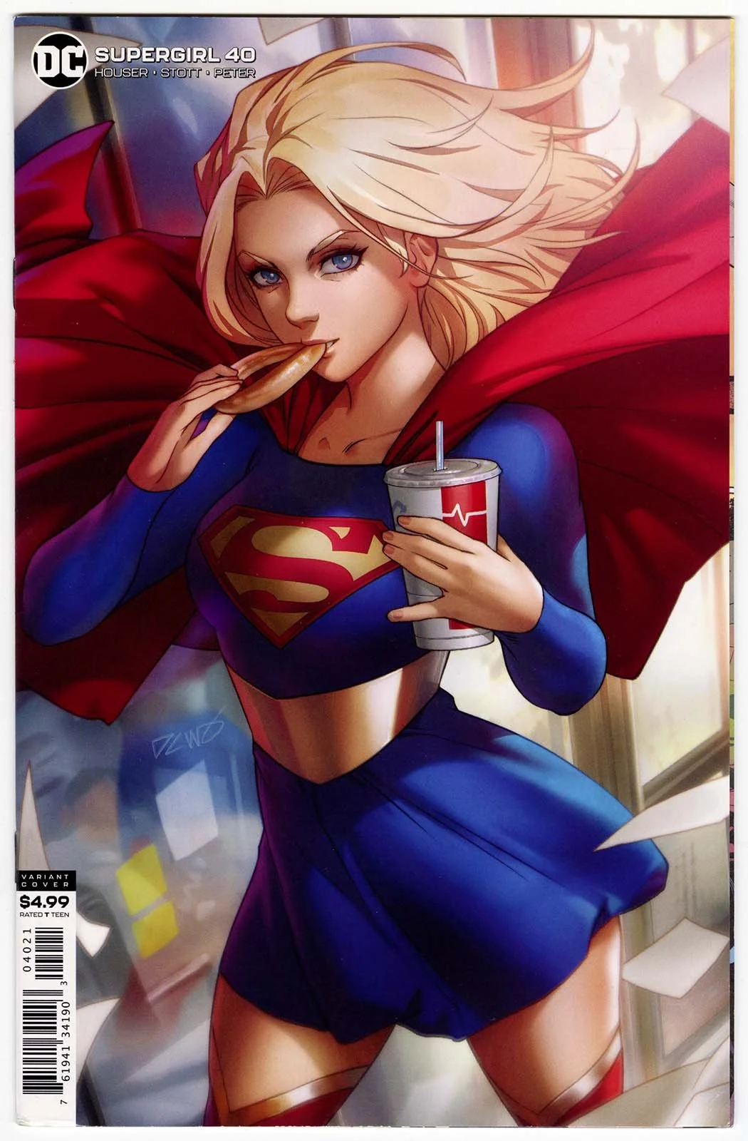 Supergirl #40 (2020) Variant Derrick Chew Card Stock Cover