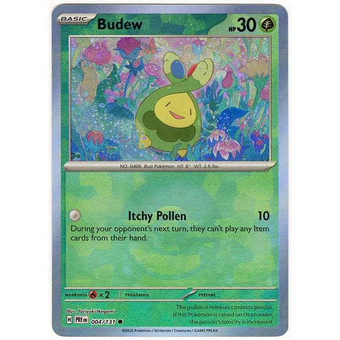 pokemon budew card Budew - 016/217 - Reverse Holo - Friend Ball - Common - Ascended Heroes Pokmon Card Value & Price History