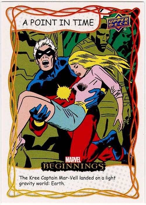 Upper Deck Marvel Beginnings: A point in Time PT#14 Captain Marvel