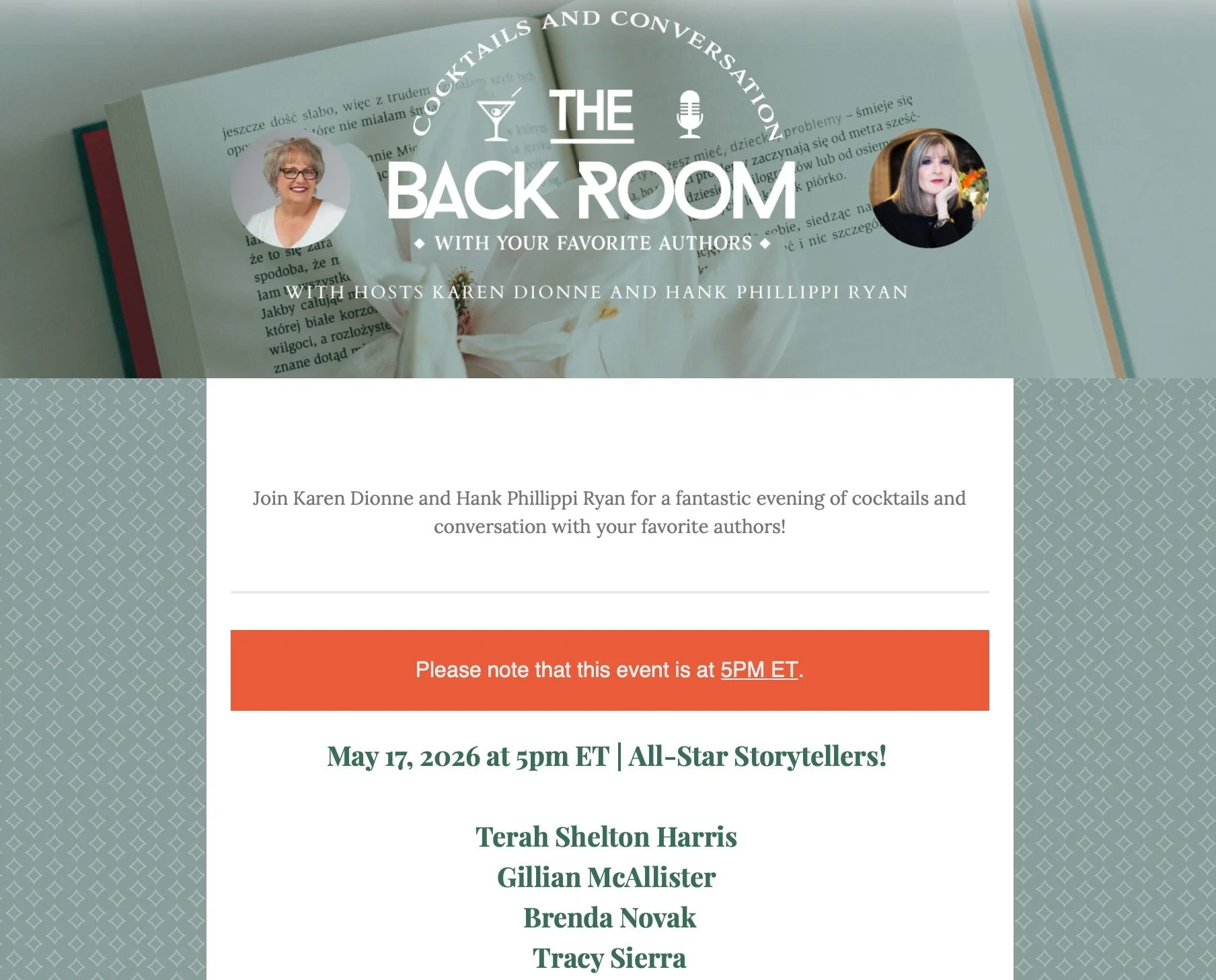 The Back Room - All-Star Storytellers