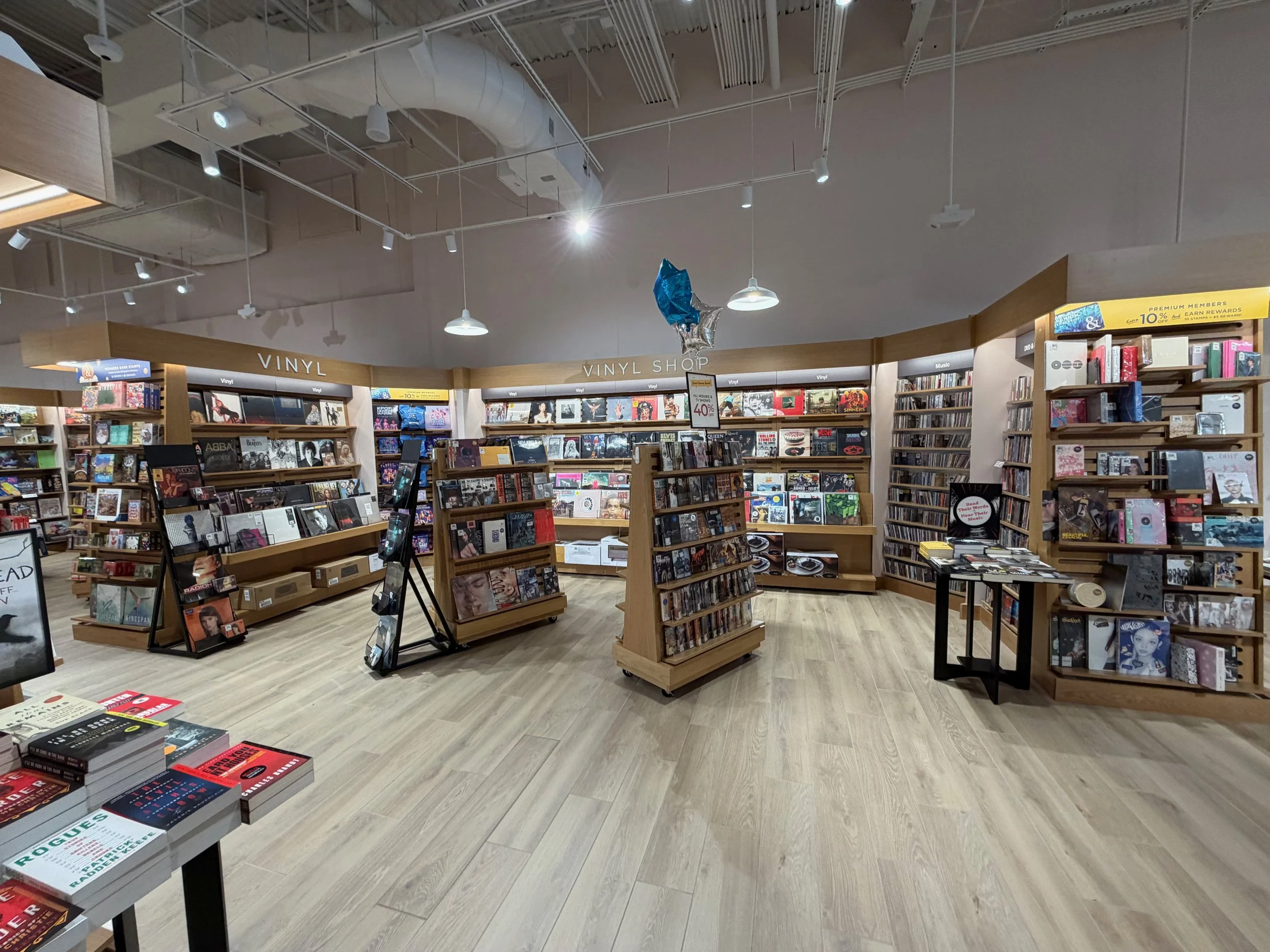 Music section is new to this location