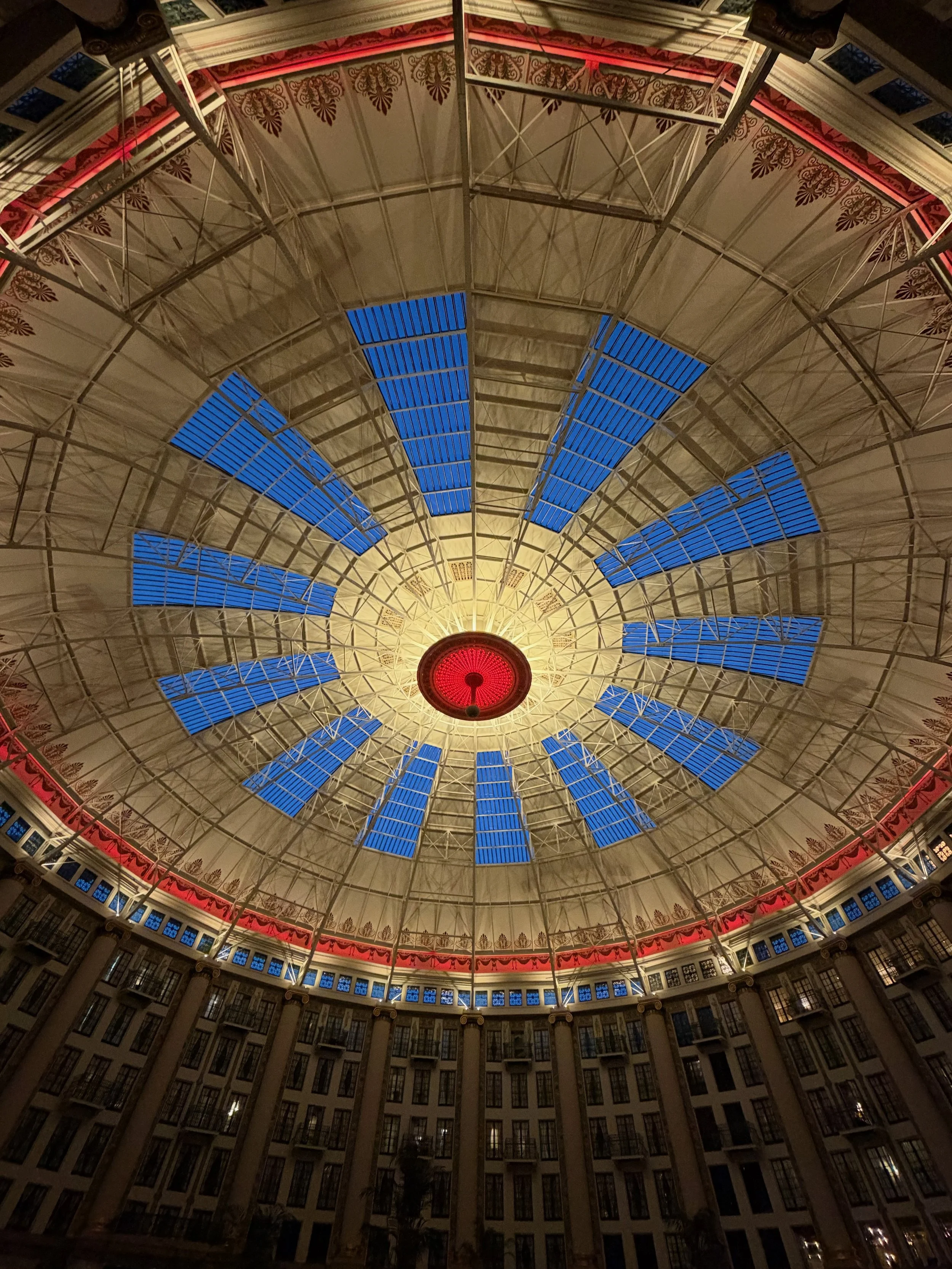 View of Atrium dome from ground floor