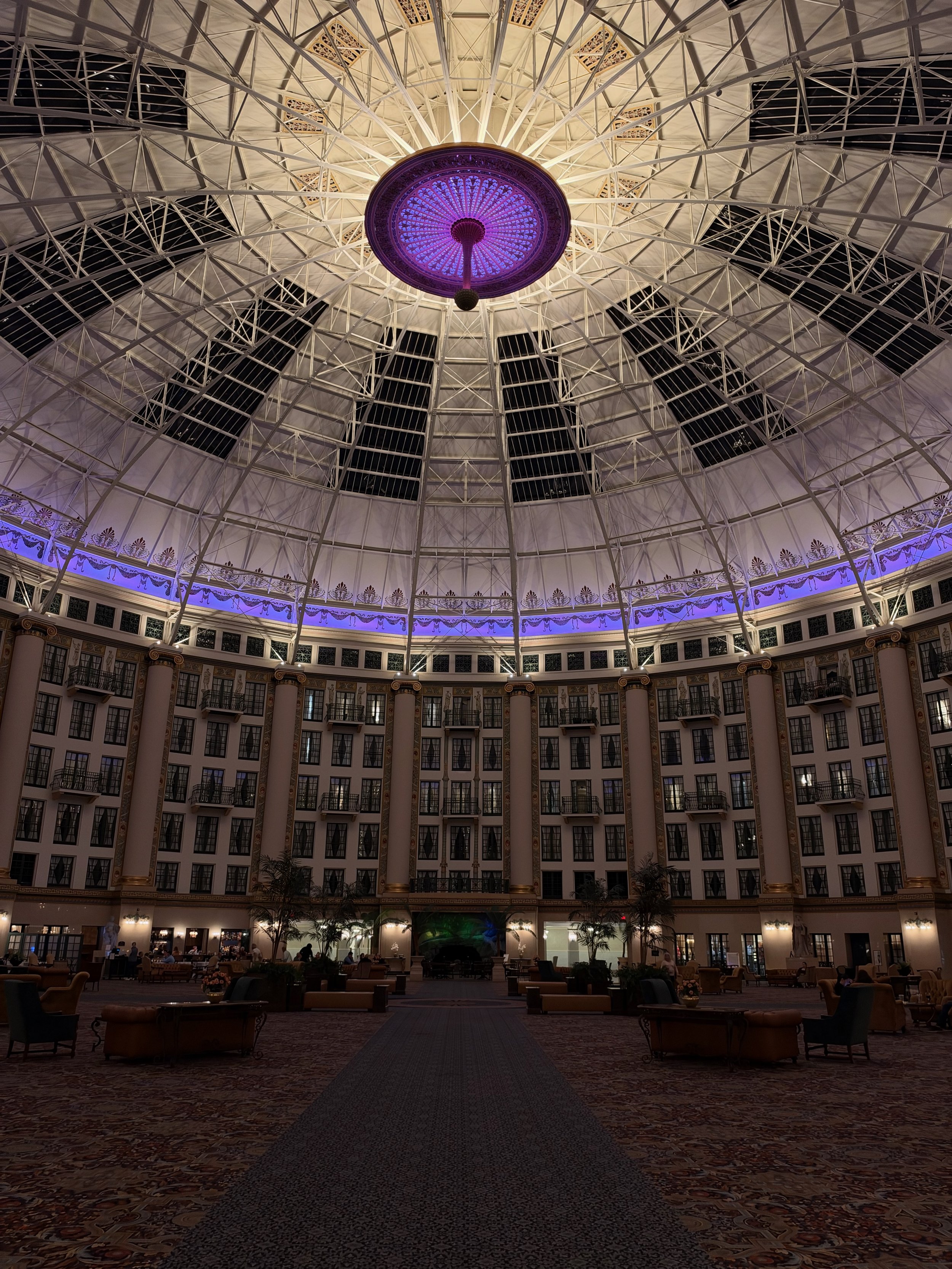 View of Atrium dome from ground floor