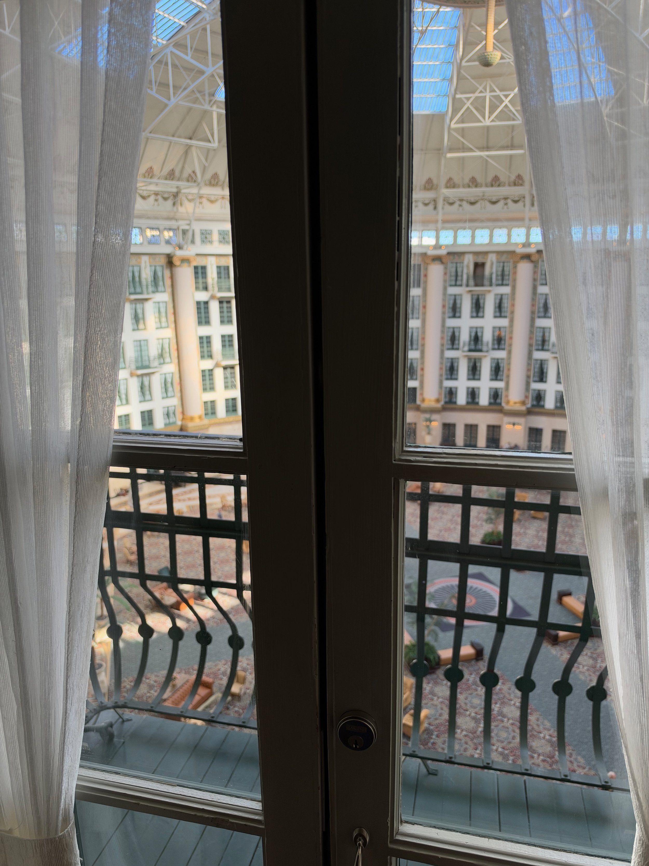 View of Atrium from hotel room