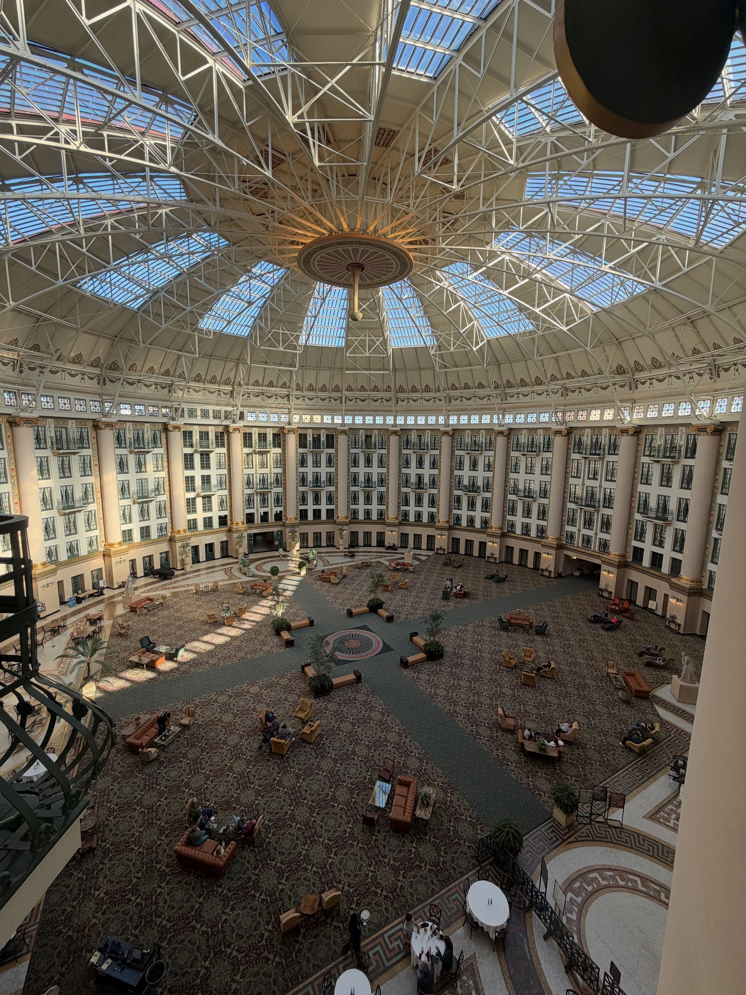 Atrium view from our hotel room