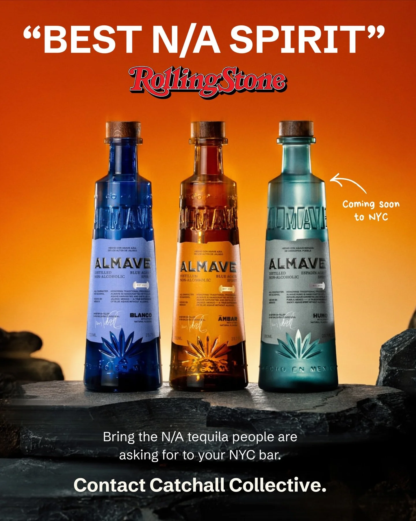 Not every non-alc spirit makes it past the Dry January menu. @almave does.

That&rsquo;s why Rolling Stone named it Best N/A Spirit.

If you&rsquo;re building a beverage program with longevity, balance, and real agave character, this is the foundatio