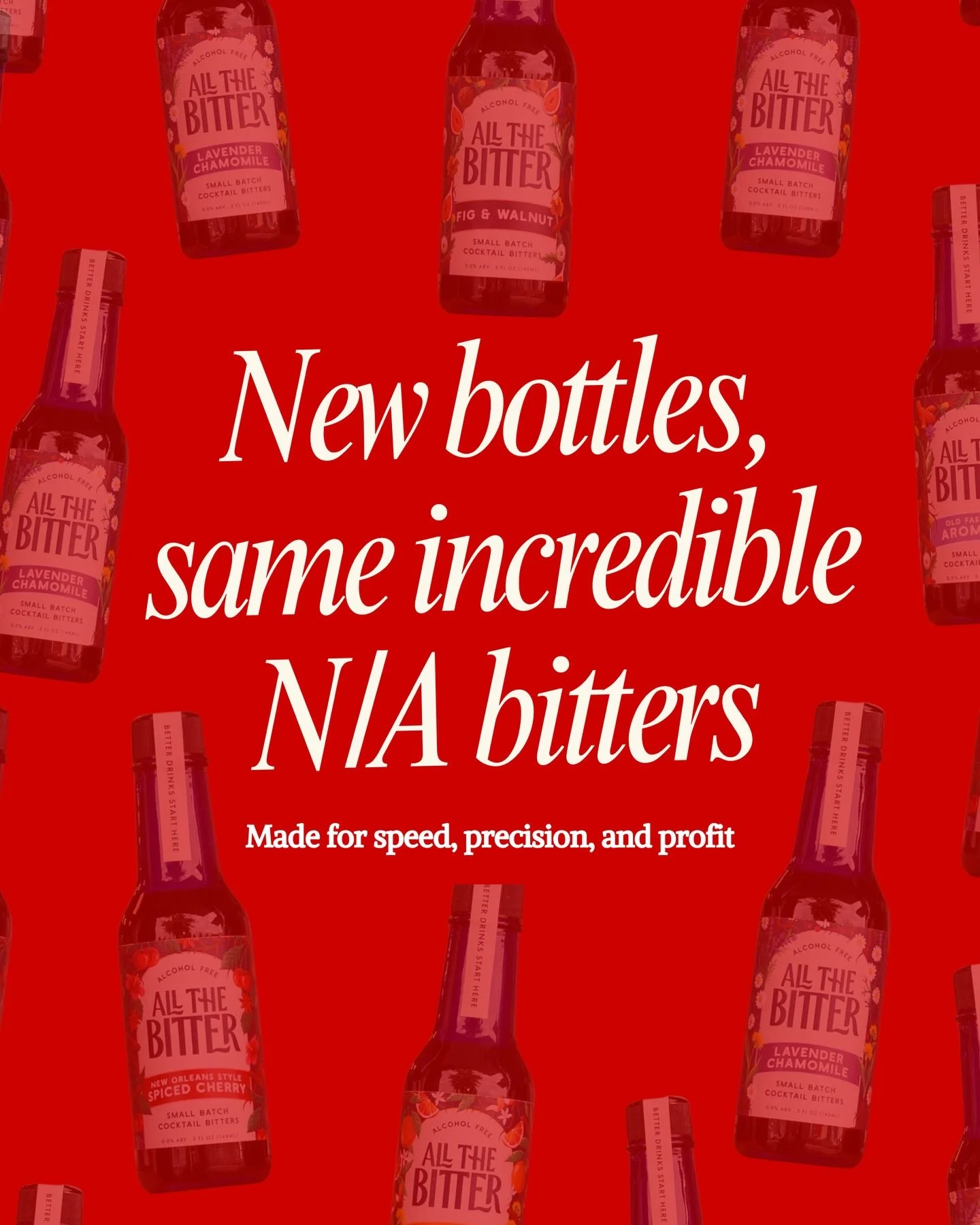 New sizing, same standard.

All The Bitter just released a new 5oz format, keeping the signature cobalt blue bottle with a classic bitters shape for easier dashing behind the bar.

Perfect for bars and restaurants, the updated size offers better valu