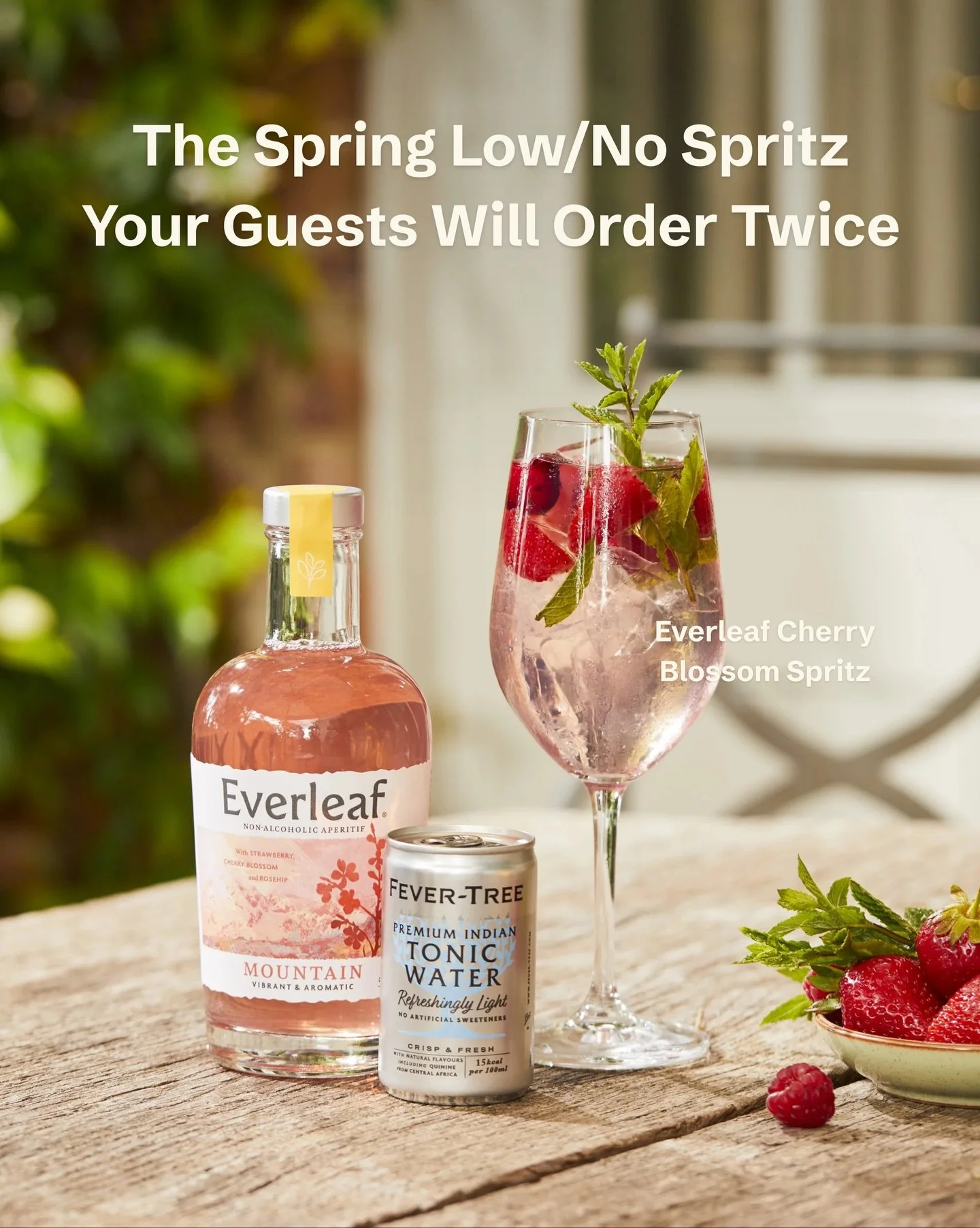 Spring, in a glass 🌸

The @everleafdrinks Cherry Blossom Spritz is a low or no serve your guests will come back for. Light, floral, and made for the season.

Built with Everleaf Mountain, with the option to add dry vermouth or dry gin for a low ABV 