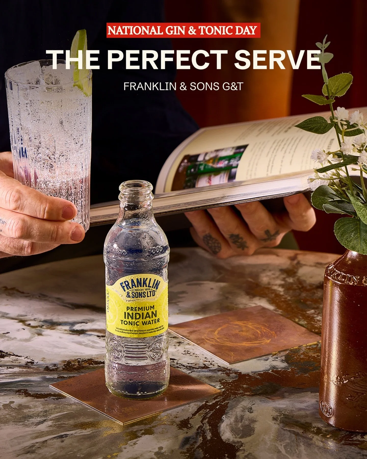 National Gin &amp; Tonic Day 🍋 Elevated with @franklinandsons award-winning Premium Indian Tonic Water.

Swipe for a recipe that earns its place on your menu.

#ginandtonic #cocktailrecipe #nycrestaurant #nycbar