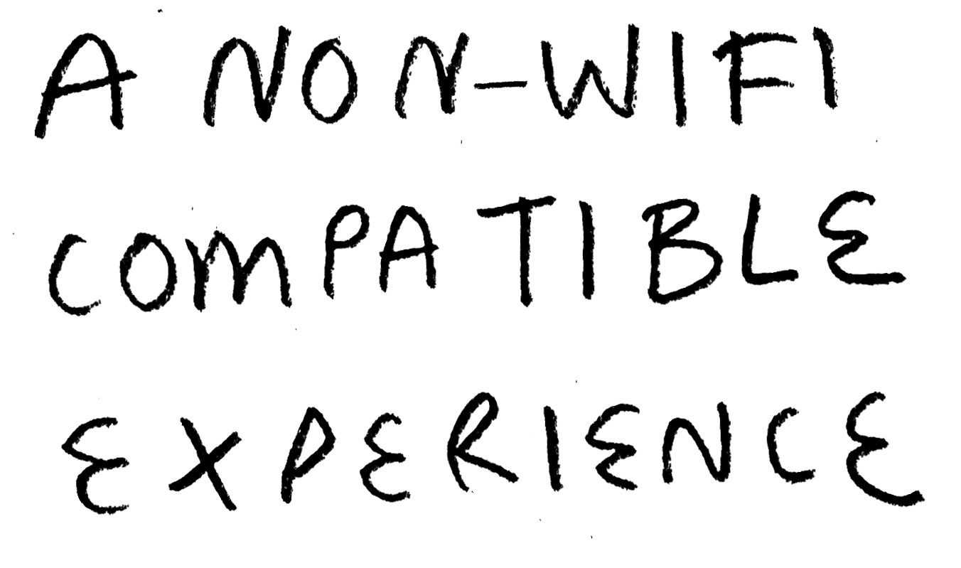 Handwritten sign with the message "A NONE WITH COMPLETUBE & EXPEERENCE" in black text on a white background.