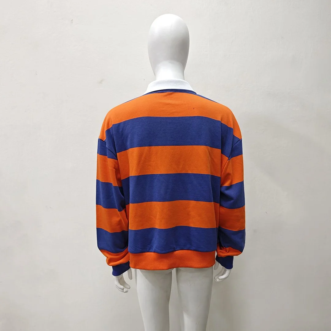 Kanye West Orange & Blue Inspired Polo Half-zip Rugby by Five Three copy 2.jpg