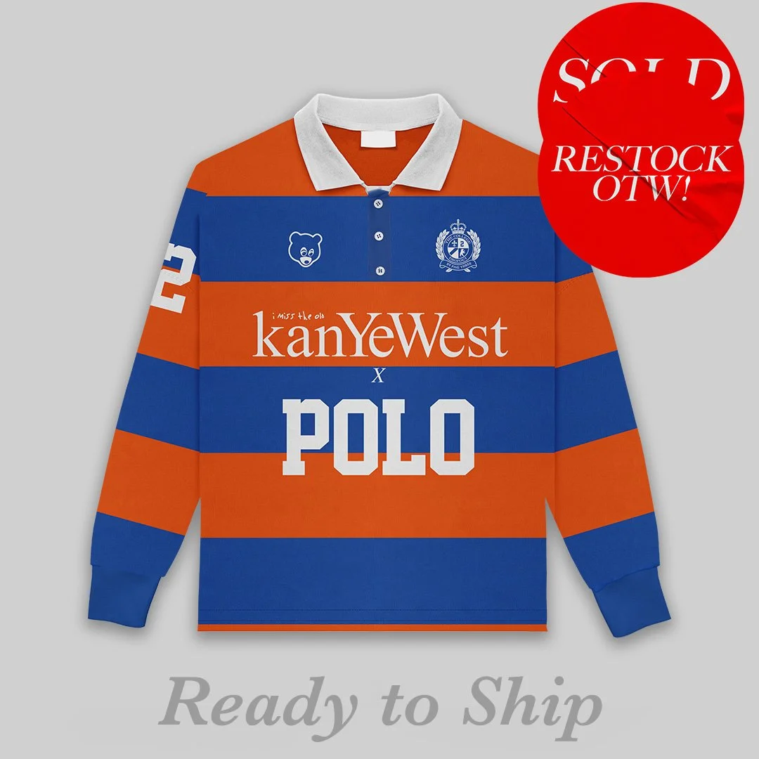 Early Bird Price: Old Kanye West Polo Rugby Sweatshirt
