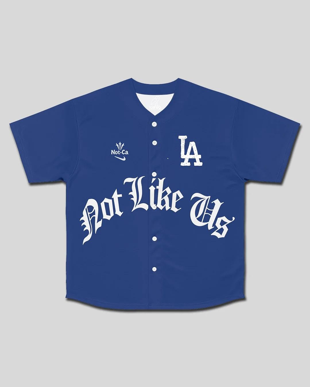 Blue 'Not Like Us' LA Baseball Jersey – Kendrick Inspired