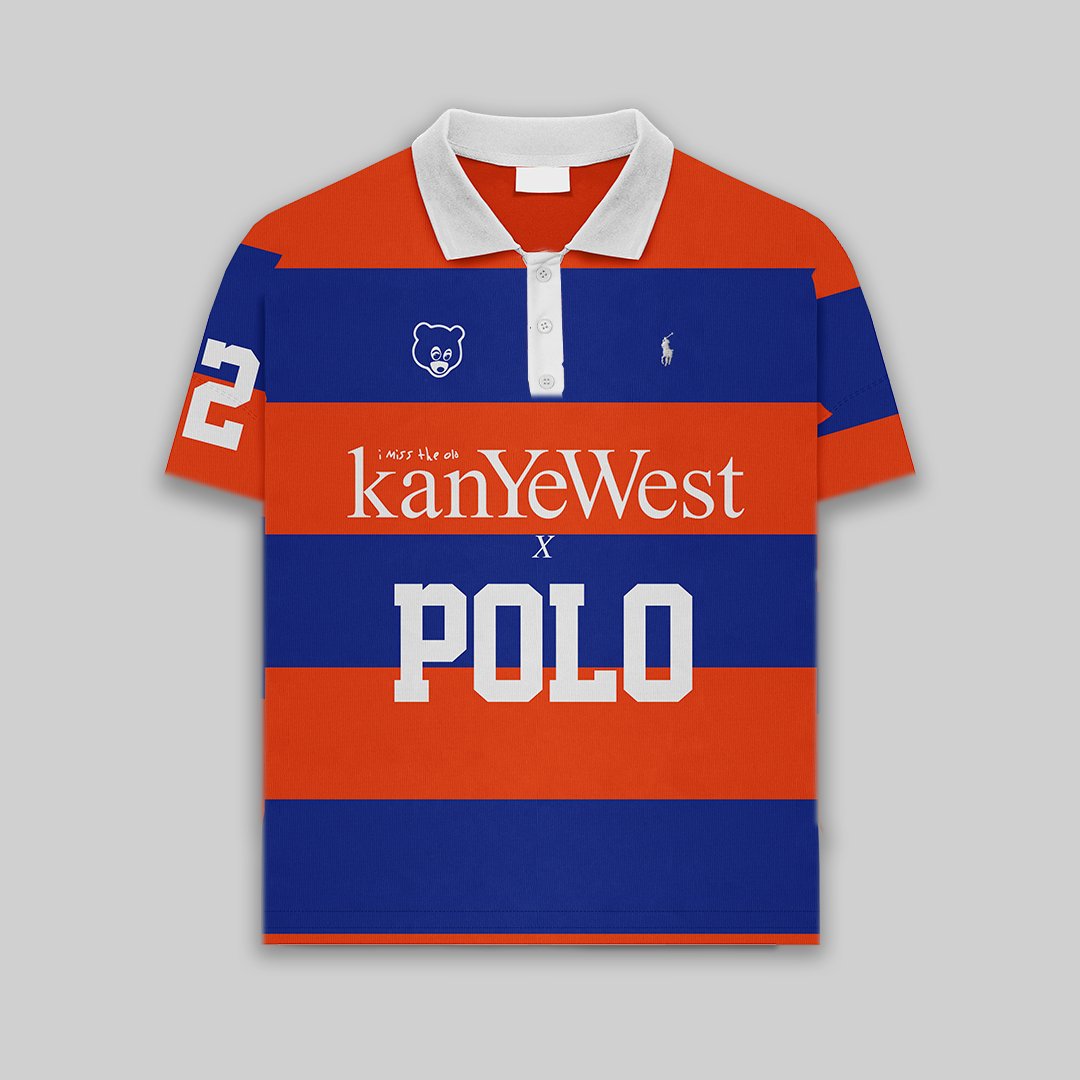 Short-sleeve: Old Kanye West x Five Three X Polo - The College Dropout Polo