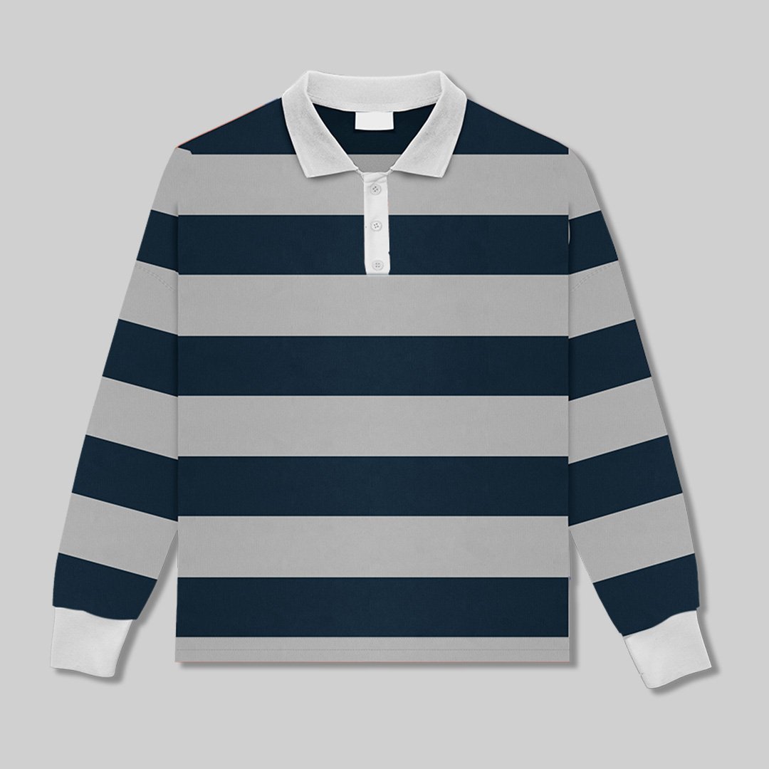 FT Blanks: Kendrick Lamar Navy Blue & Grey Polo Sweatshirt – Sign up for Early Bird Price, Read Description