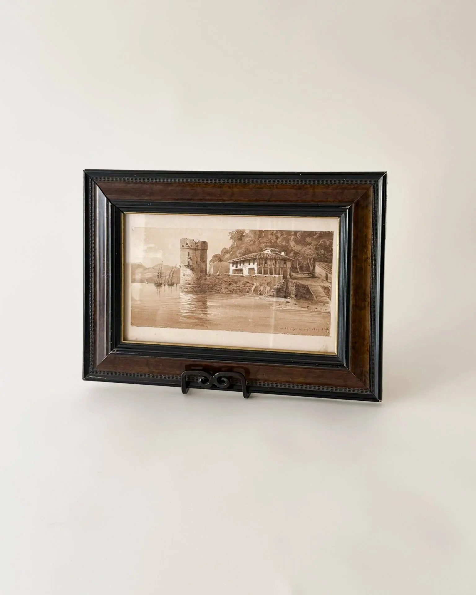 Original Antique Ink Drawing, 1852