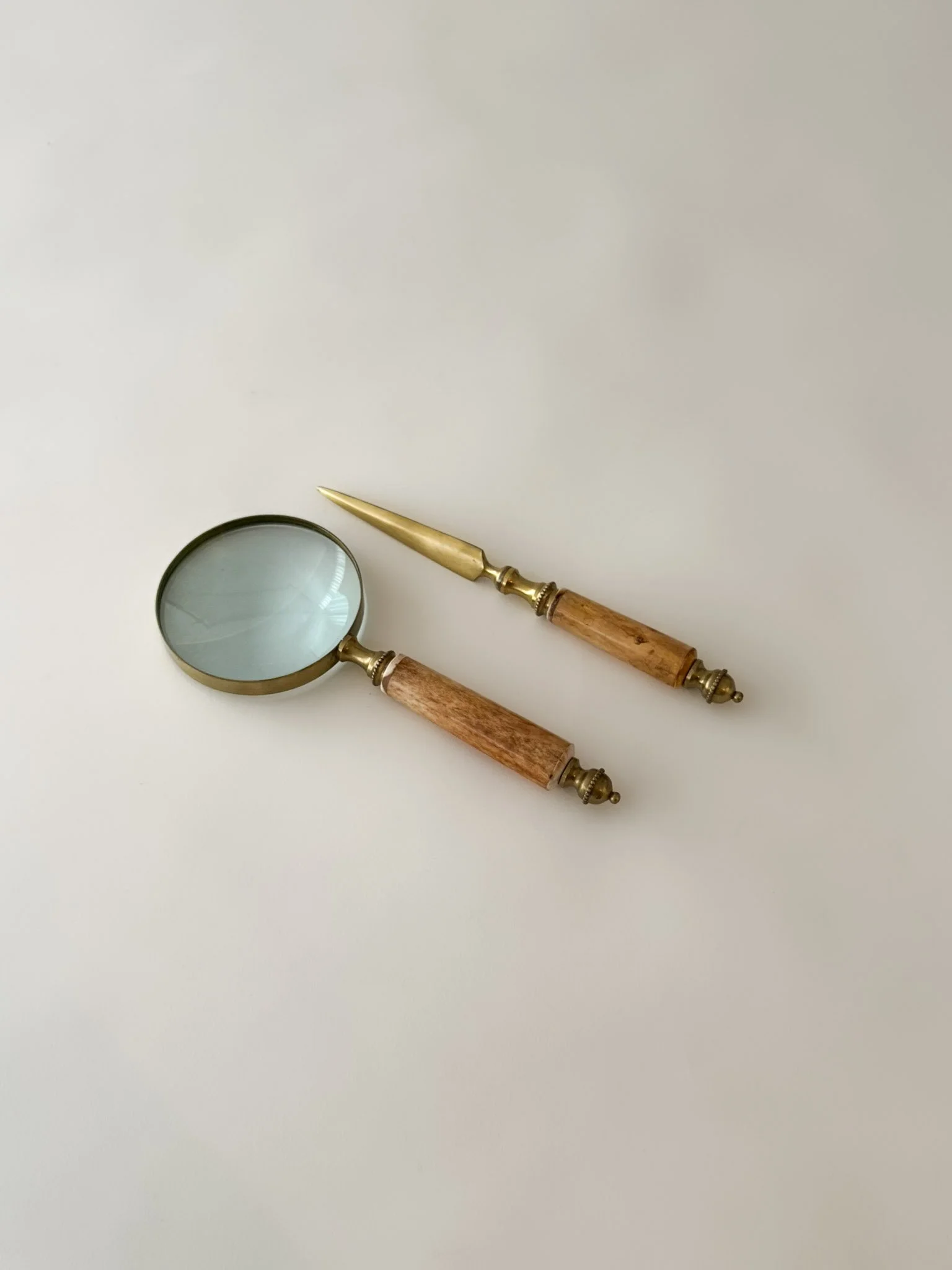 Vintage Magnifying Glass and Letter Opener