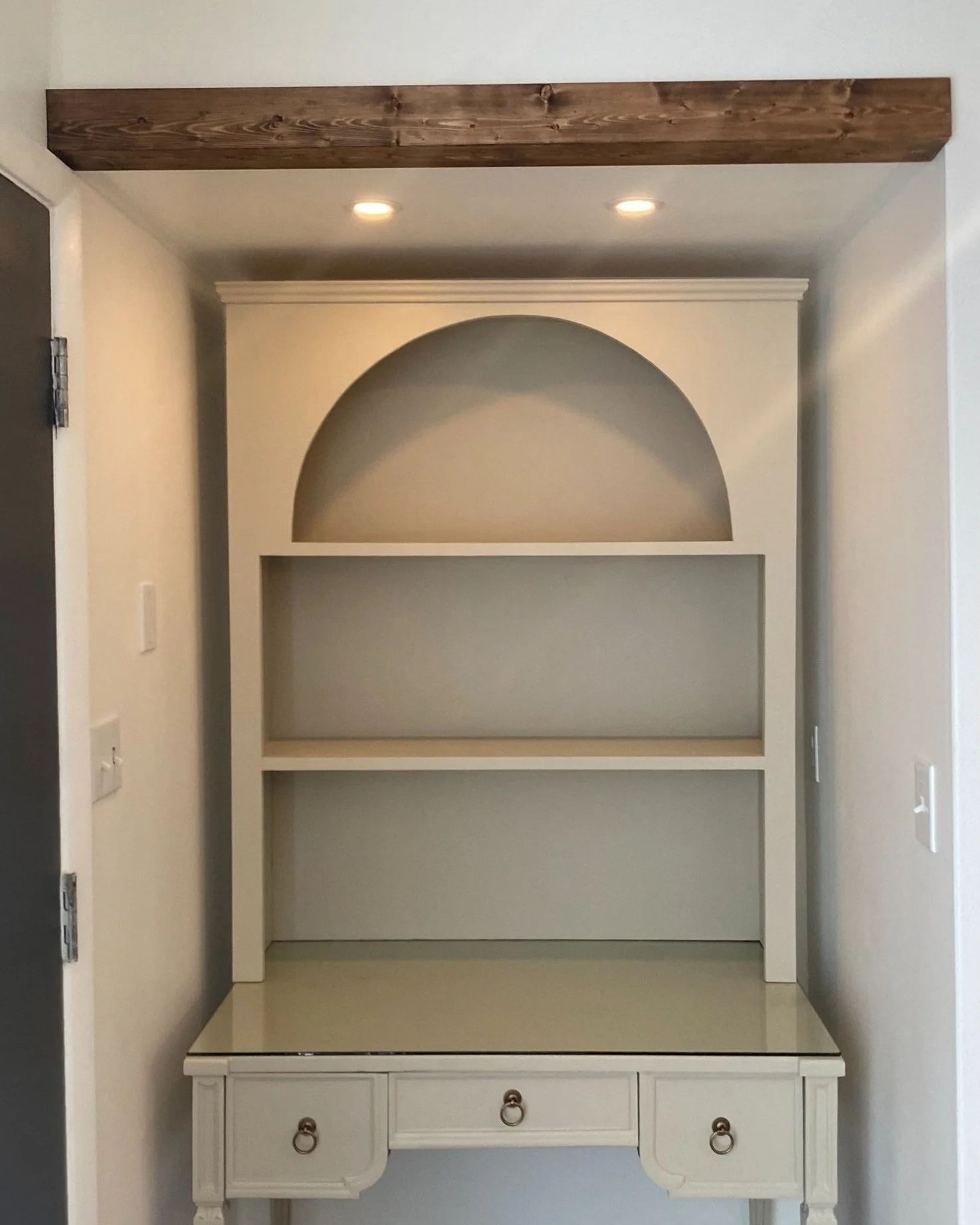 Office Nook Makeover with Custom Hutch — Refuge Interiors by Casey