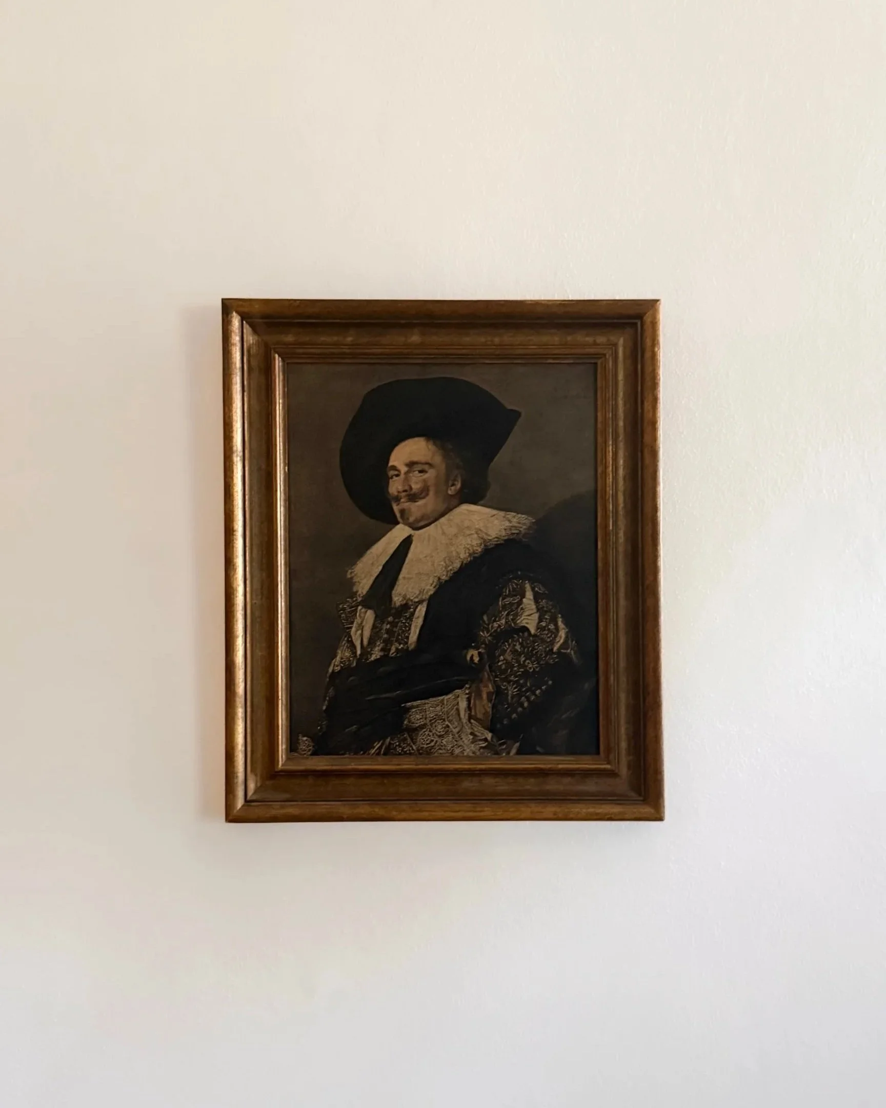 Framed Reproduction Print on Board of The Laughing Cavalier by Frans Hals