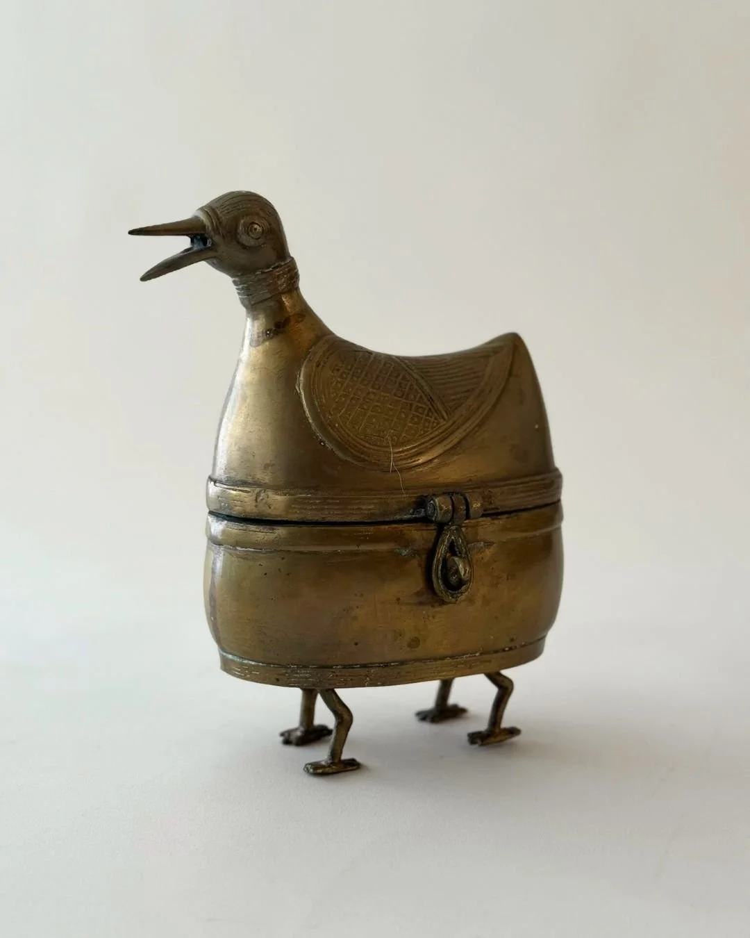 Dhokra Brass Bird Trinket Box