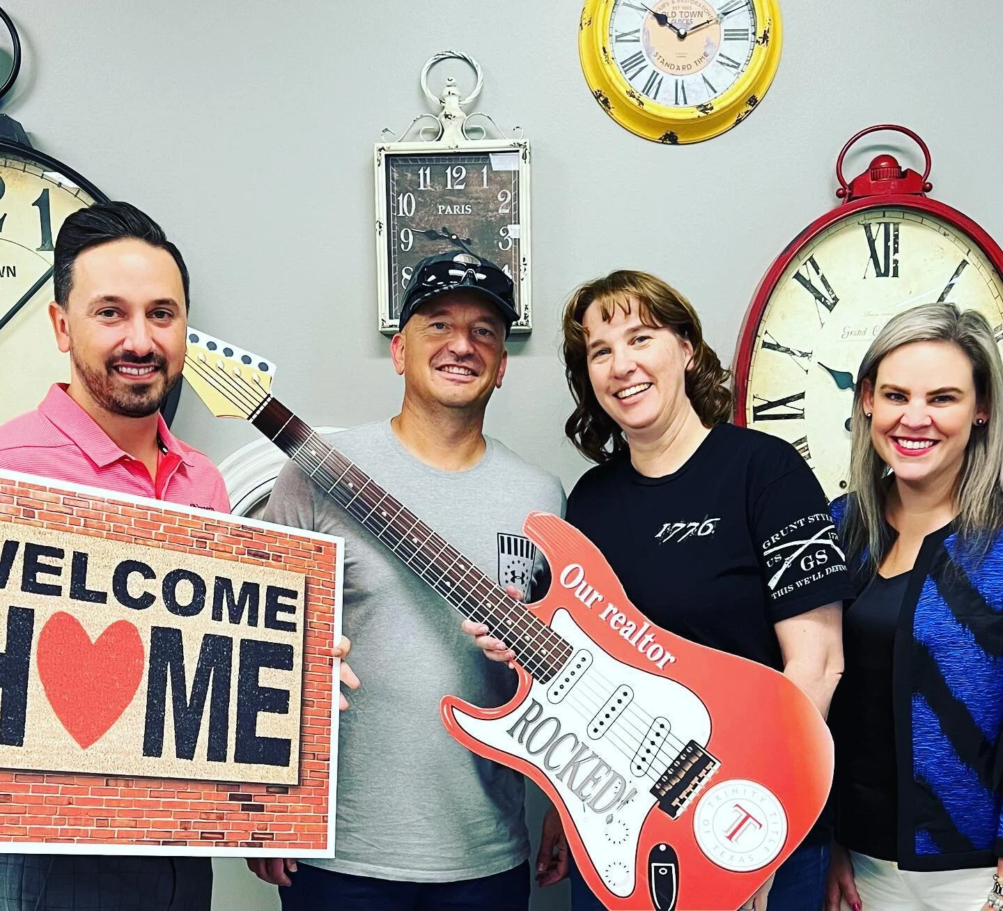 Welcome to TEXAS, Polk Family!! After showing extraordinary patience &amp; tenacity (almost 8 months!!) you finally made it!! Andy Weis &amp; I couldn&rsquo;t be happier for you!! Thank you so much for allowing us to guide you through the new constru