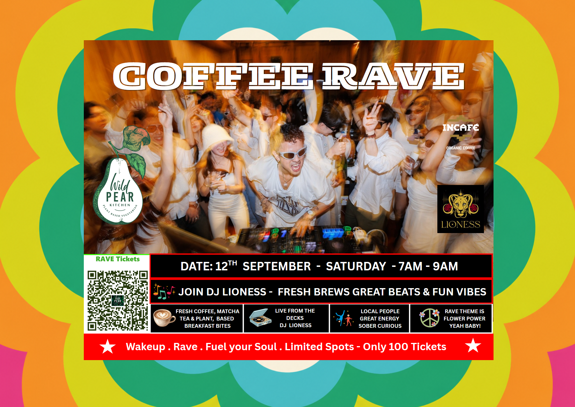 Wild Perar Kitchen Monthly coffee Rave with Live DJs