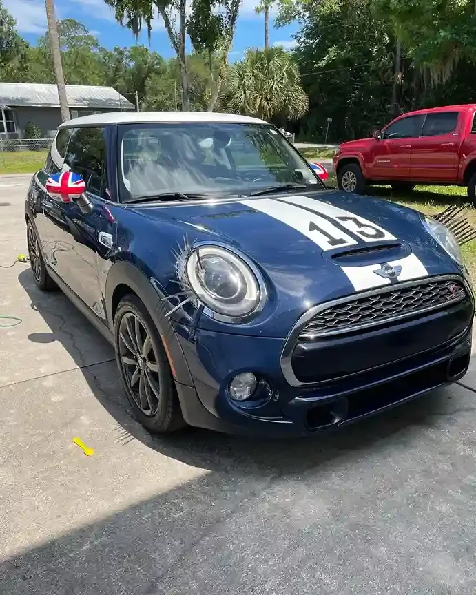 Mini Cooper After Professional Auto Detailing and Paint Finish in Palm Coast, FL
