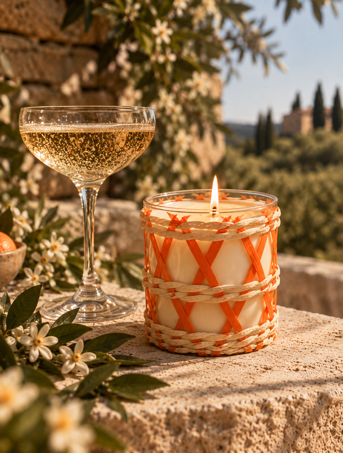 Sunlit Champagne and Wicker Candle.png