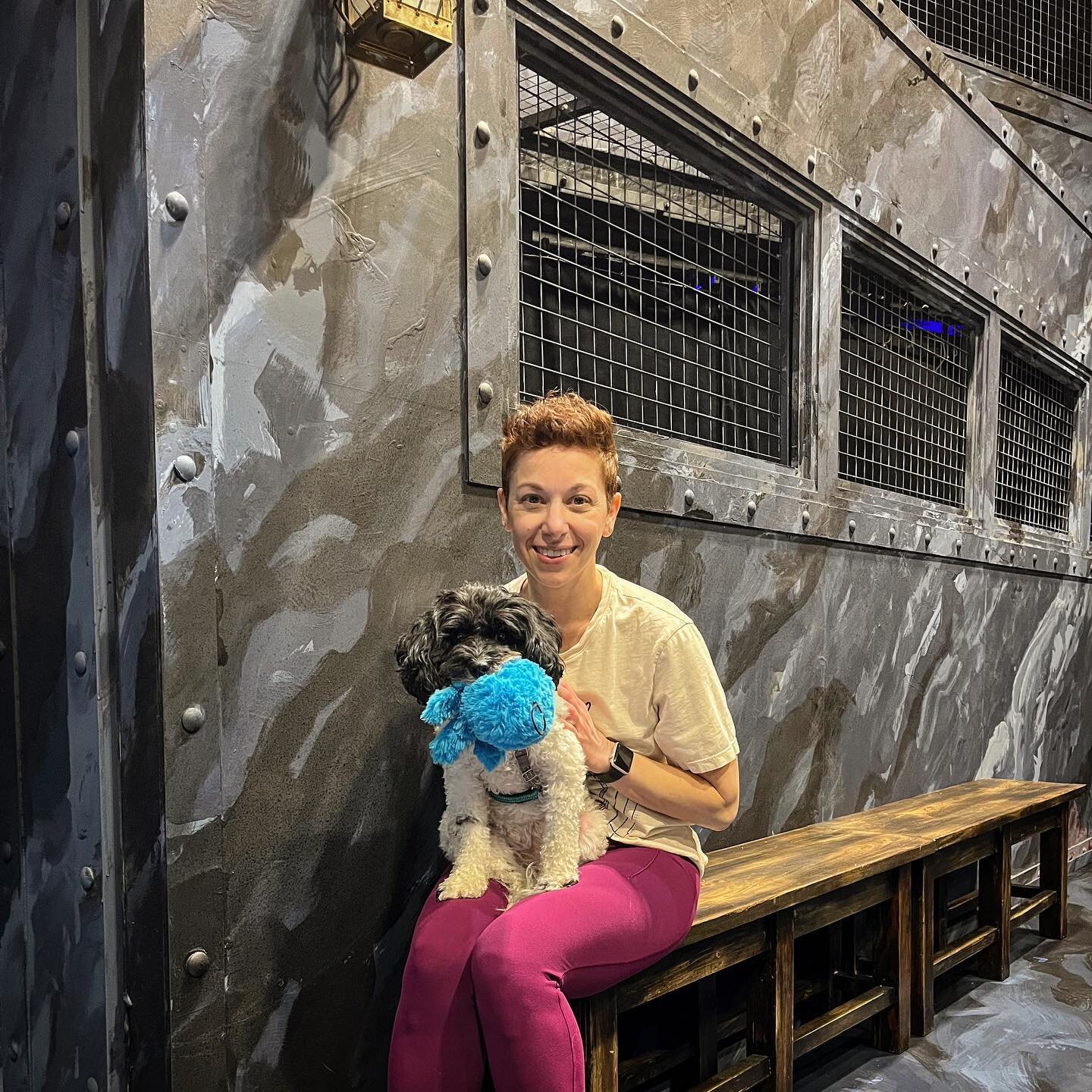 Bring your daughter to work day! @tink_rdoodle is the MOST popular pup on Fleet Street. 

📸: @sarnalisa 

#choreographer #broadwaydoodle #travelingpup #dogmom #doodlesofinstagram #cutedog #theaterdog