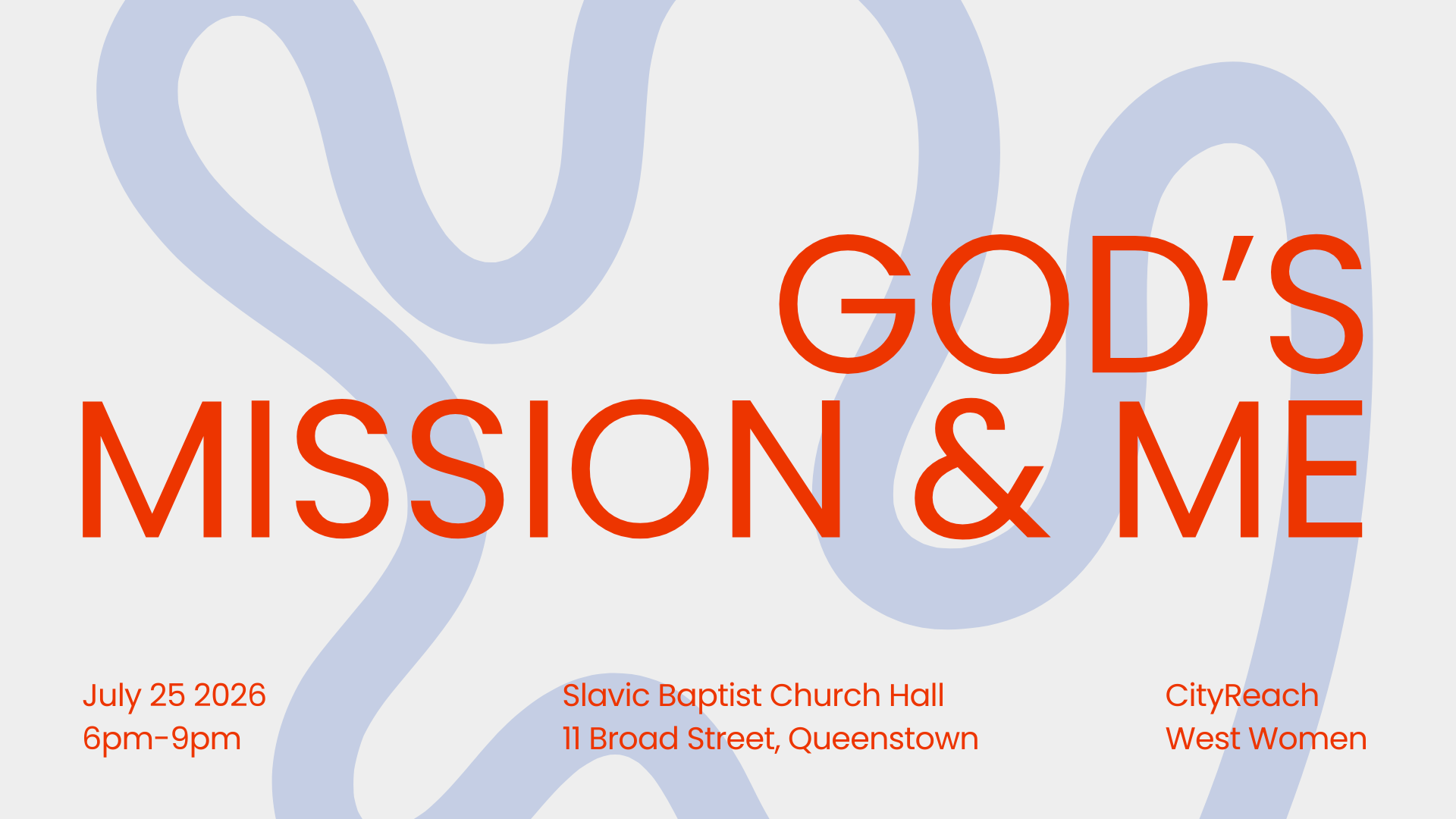 Women’s Dinner: God's Mission &amp; Me
