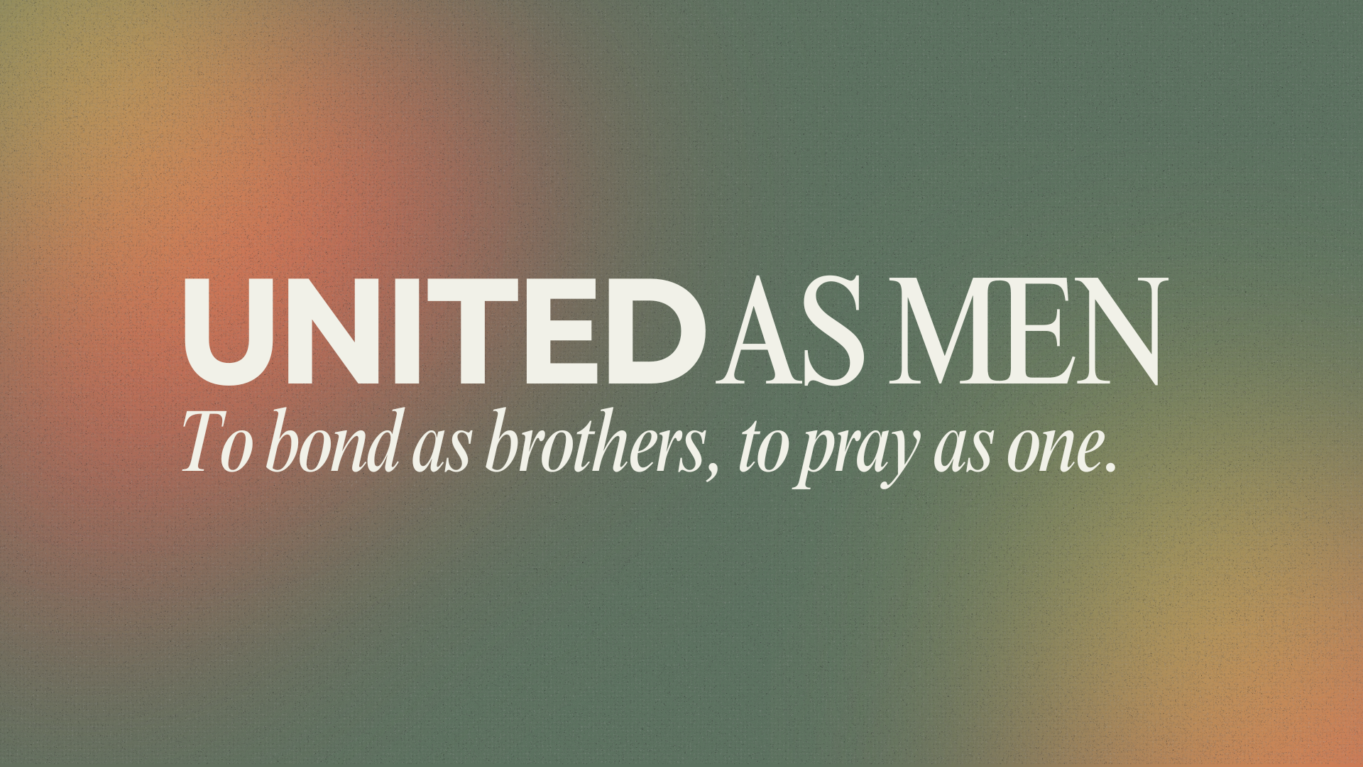 Men's Day: United as Men