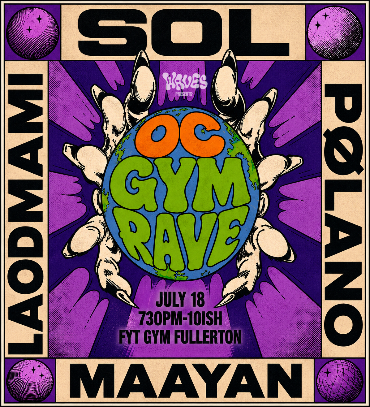 TIER 2 PRICE - OC GYM RAVE #3 AT FYT GYM (JULY 18  730pm-10pm)