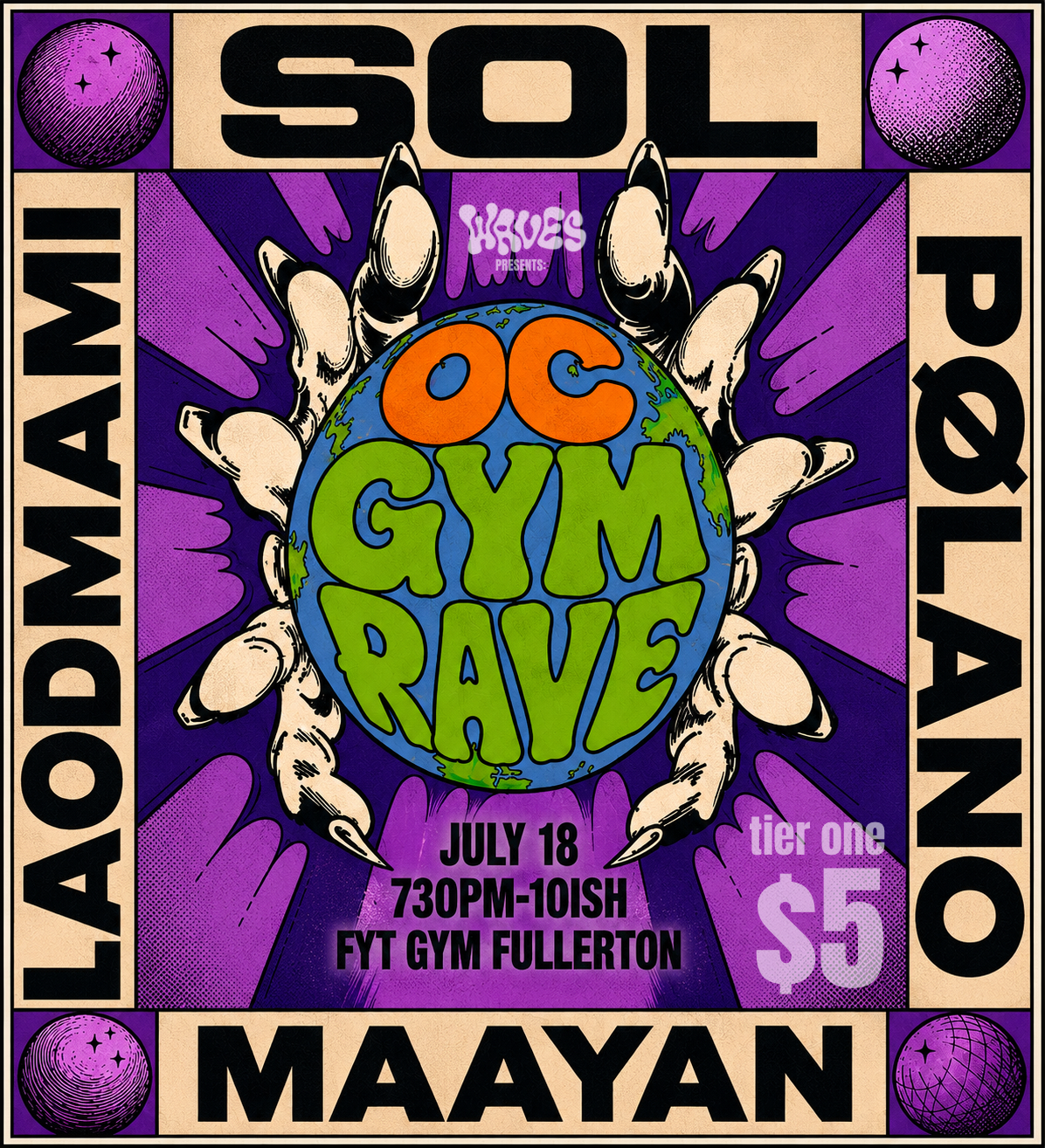TIER 1 PRICE - OC GYM RAVE #3 AT FYT GYM (JULY 18  730pm-10pm)