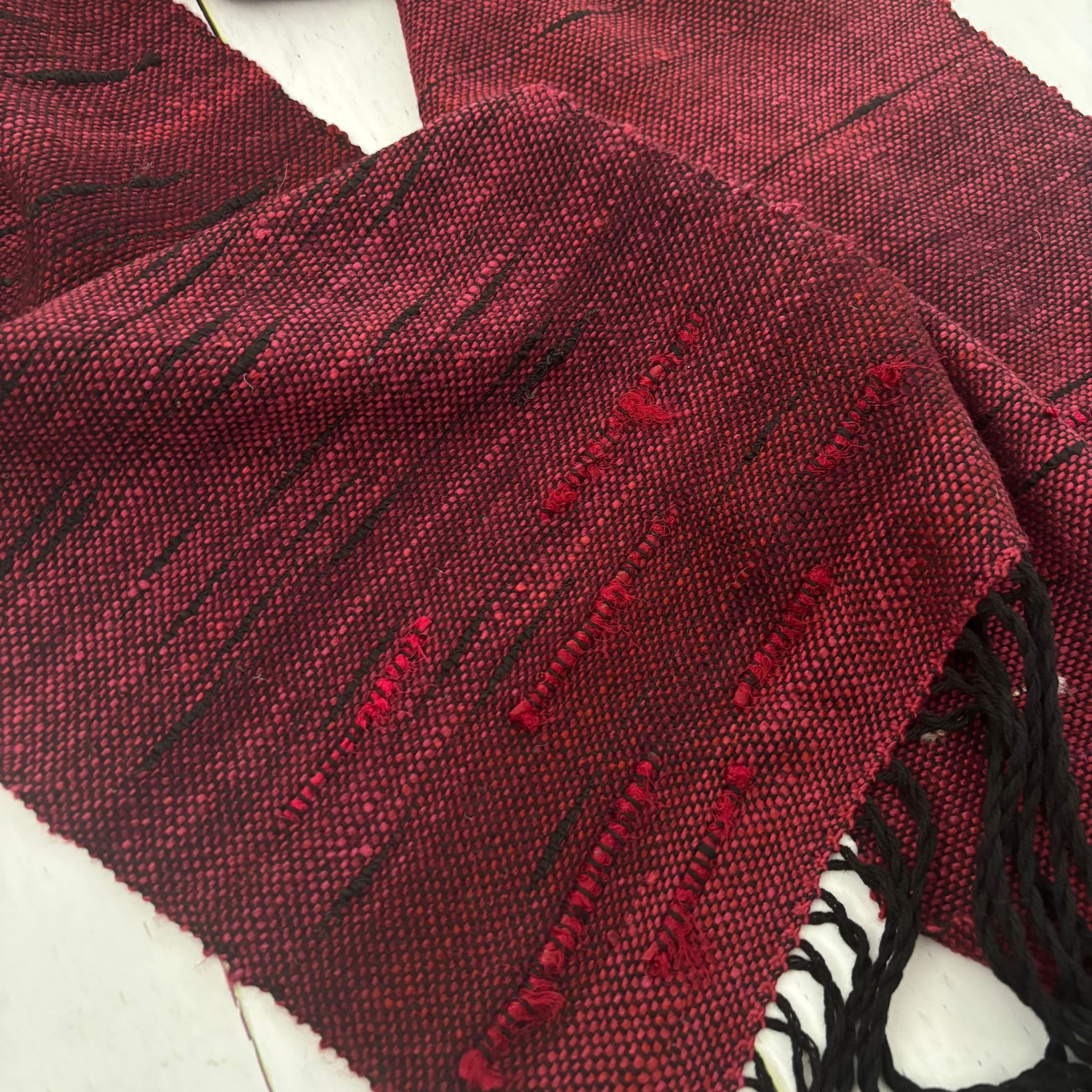 deep red scarf closeup sari silk.jpg