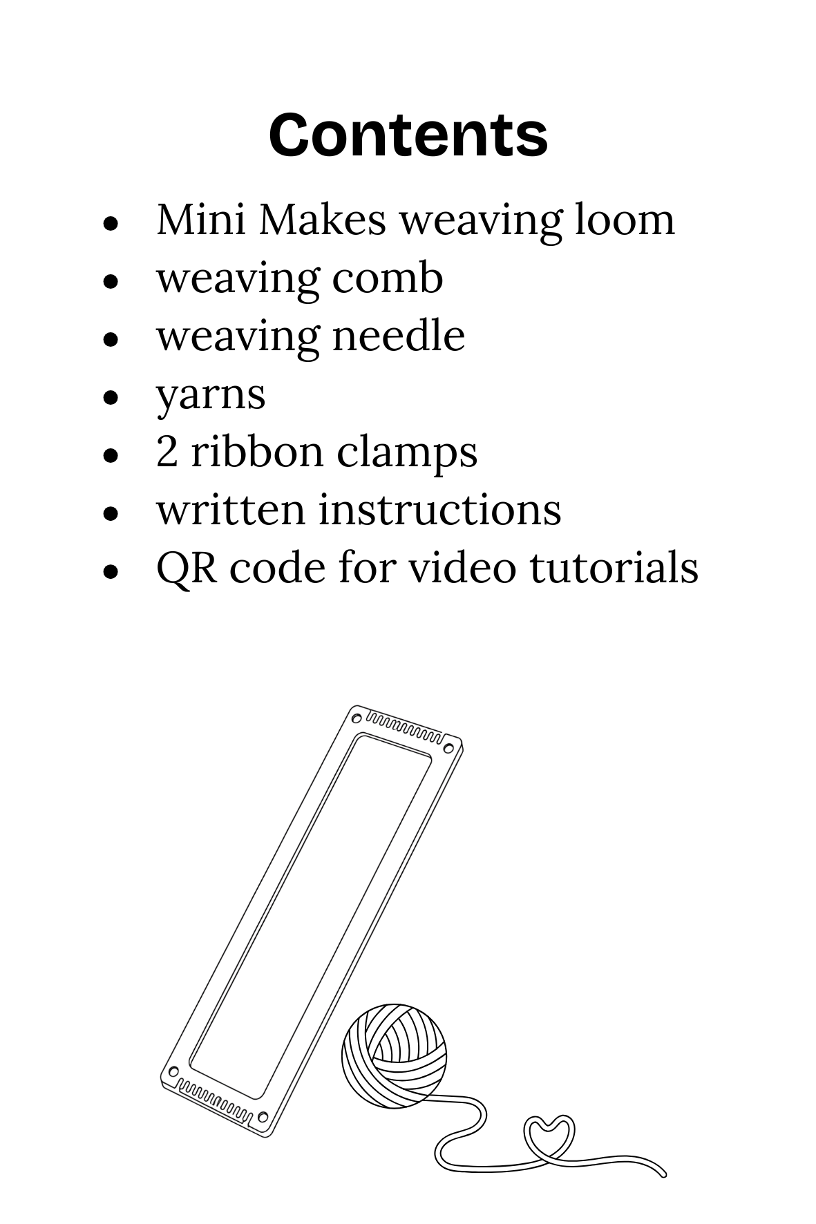Mini Makes Weaving Kit Contents (100 x 150 mm).png
