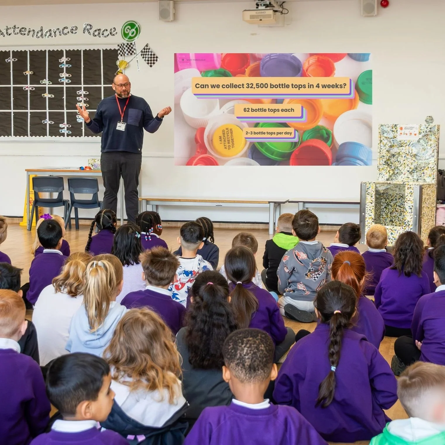 Plastic Revolution launch assembly at Nottingham Primary Academy