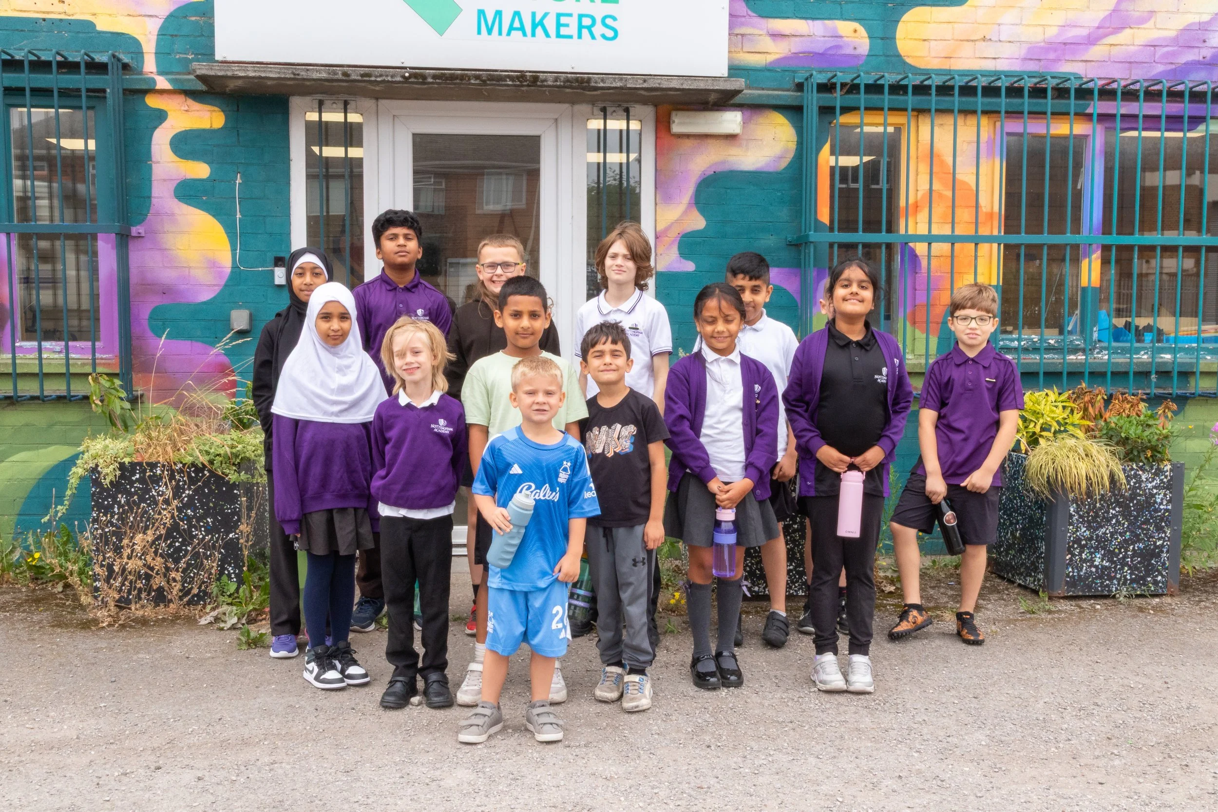 The Eco Leaders arriving at Future Makers