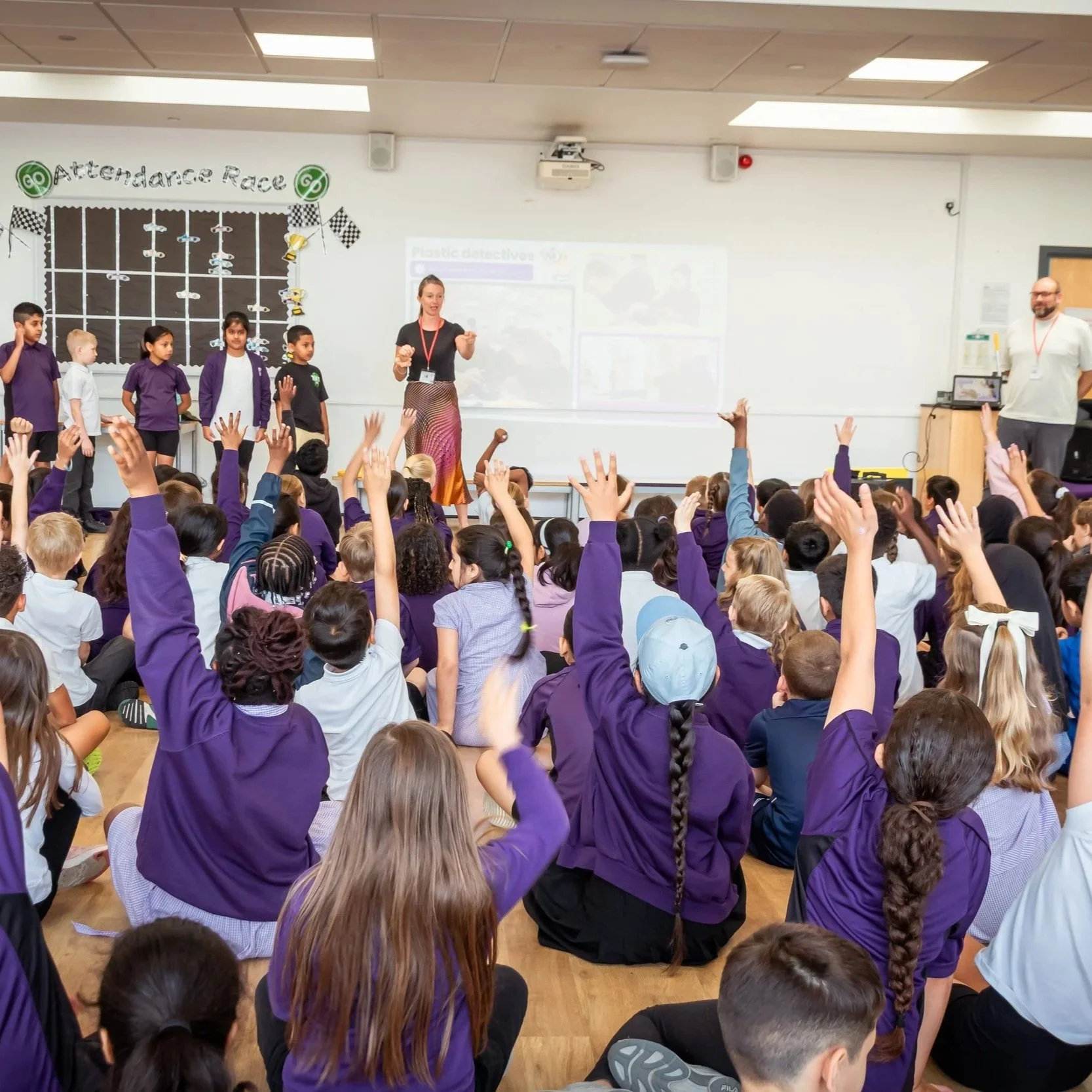 Celebration assembly at Nottingham Primary Academy