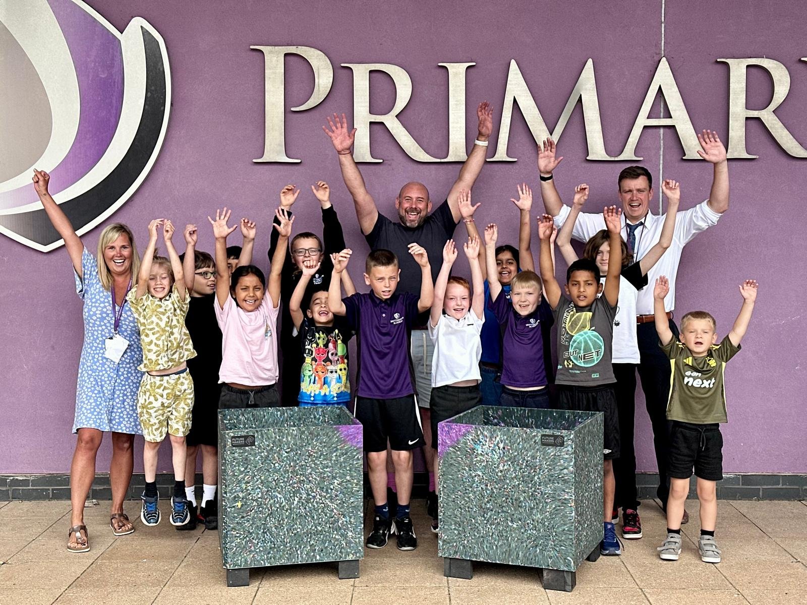Nottingham Primary Academy Creates Recycled Plastic Planters Through Plastic Revolution