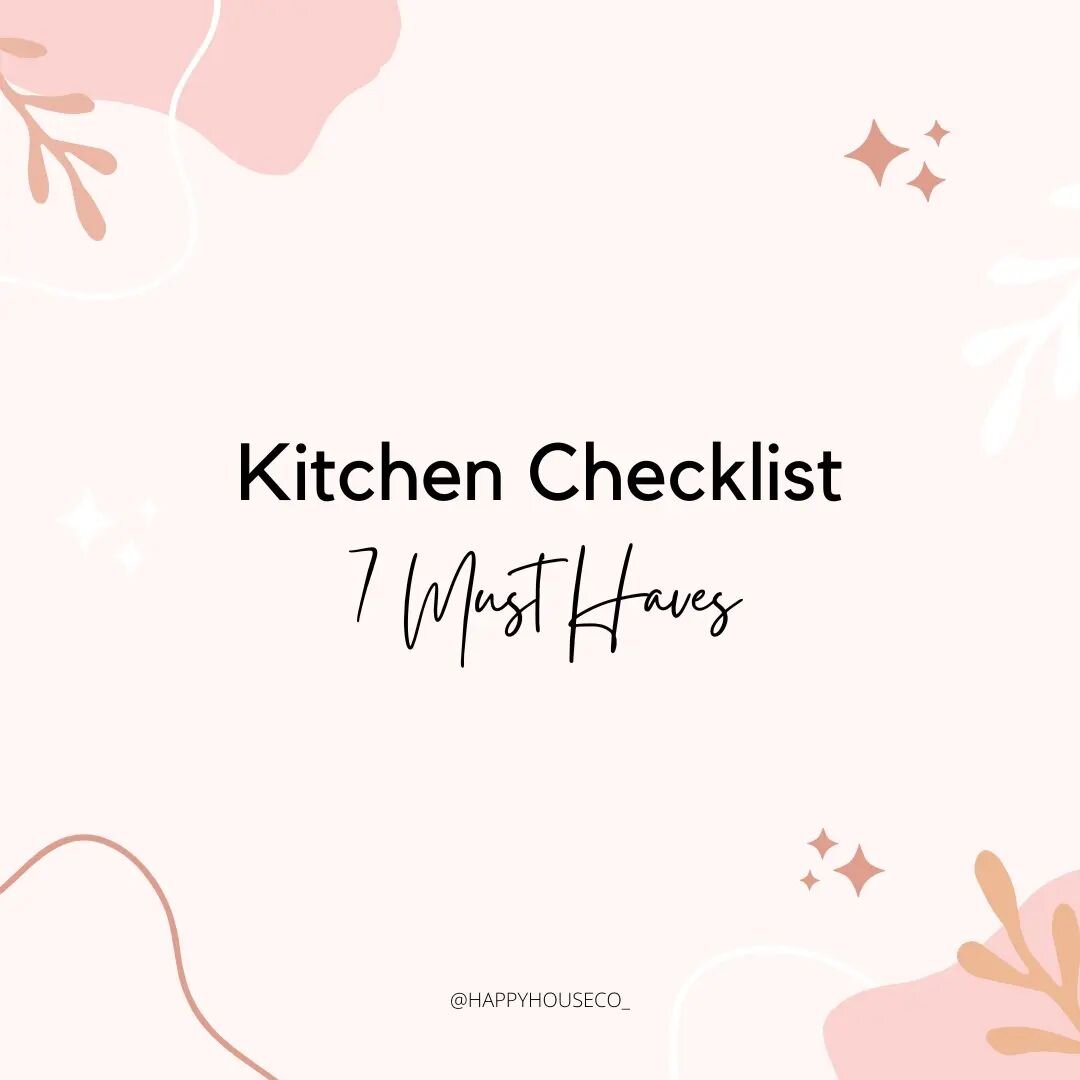 KITCHEN MUST HAVES ✨️ 

Kitchens are the heart of the home where families spend a lot of time together, so you want to make sure the design is functional and beautiful. 

What do you think I've missed in the list of &quot;must-haves&quot;? 

Let me k