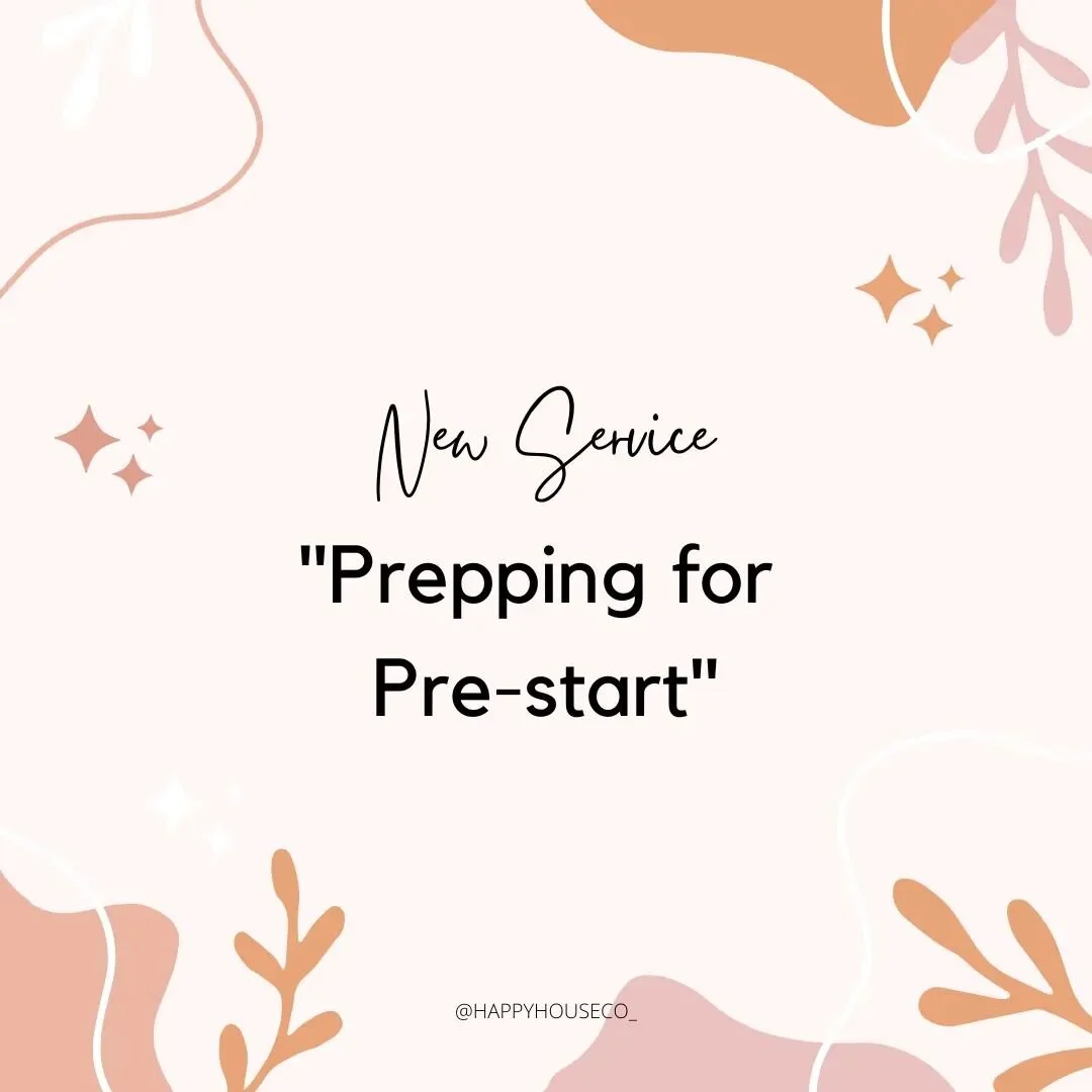 NEW SERVICE ANNOUNCEMENT🔊 

Happy House Co. is now offering &quot;Prepping for Pre-start&quot; as a standalone service! We've always included a PRE Pre-start meeting for large projects where we design and manage new builds, but now anyone can access