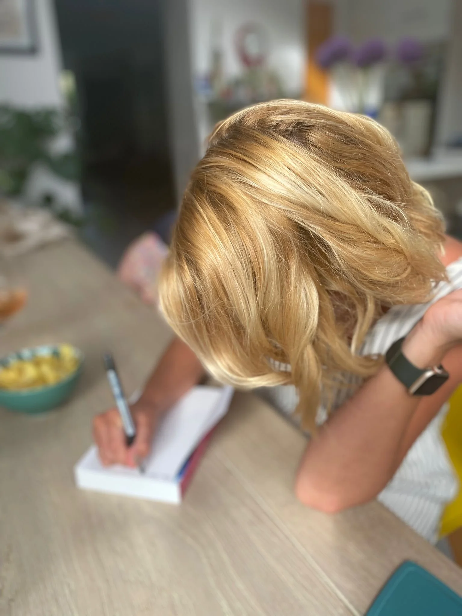 Claire signing my first book
