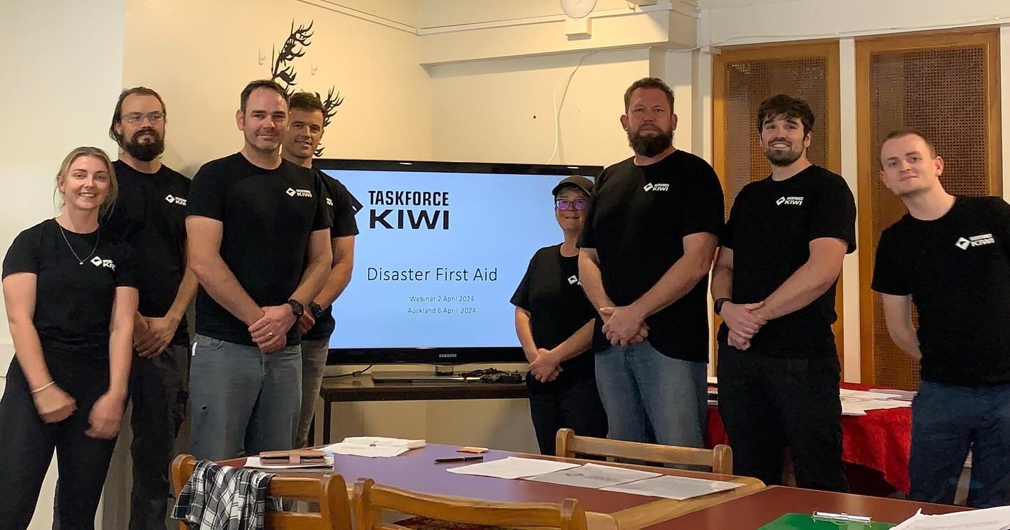 More volunteers have participated in hands-on Taskforce Kiwi Disaster First Aid training, this time in Auckland.

The course is designed to build on existing First Aid and Medical accreditations, developing the experience of our volunteers, and enhan