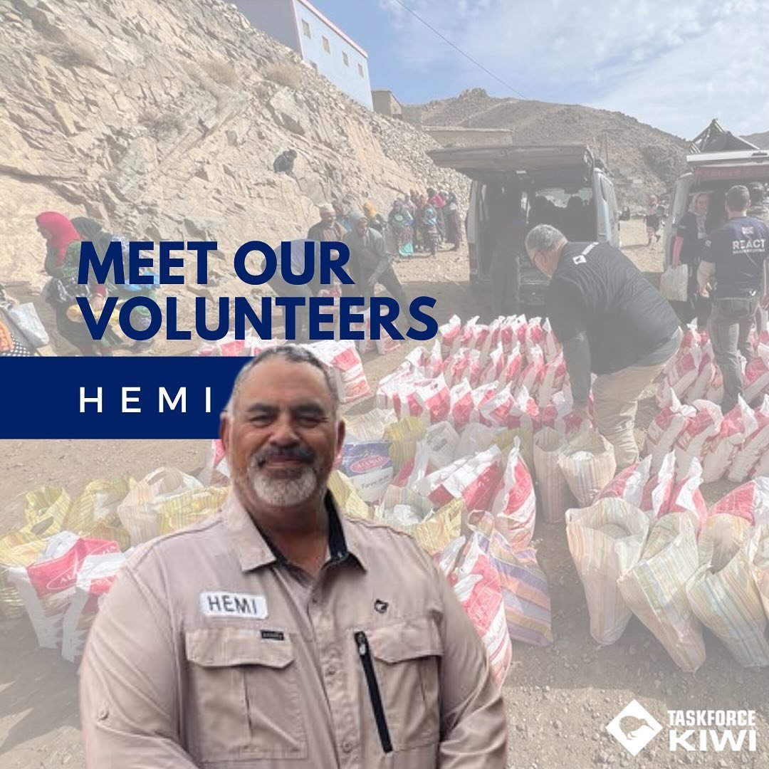 Meet Hemi. A defence veteran and dedicated volunteer in the emergency space, we are so pleased to have his support here at TFK. 

Earlier this year, Hemi deployed to Morocco to support our colleagues at @REACTResponse on their mission to provide emer